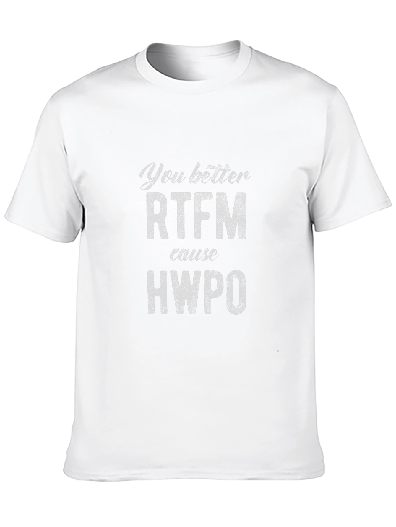 Camiseta Negra RTFM HWPO - Estilo y Actitud