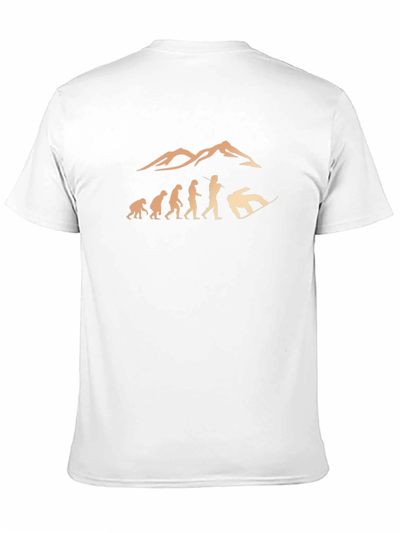 Camiseta Negra Hombre - Evolución al Snowboard