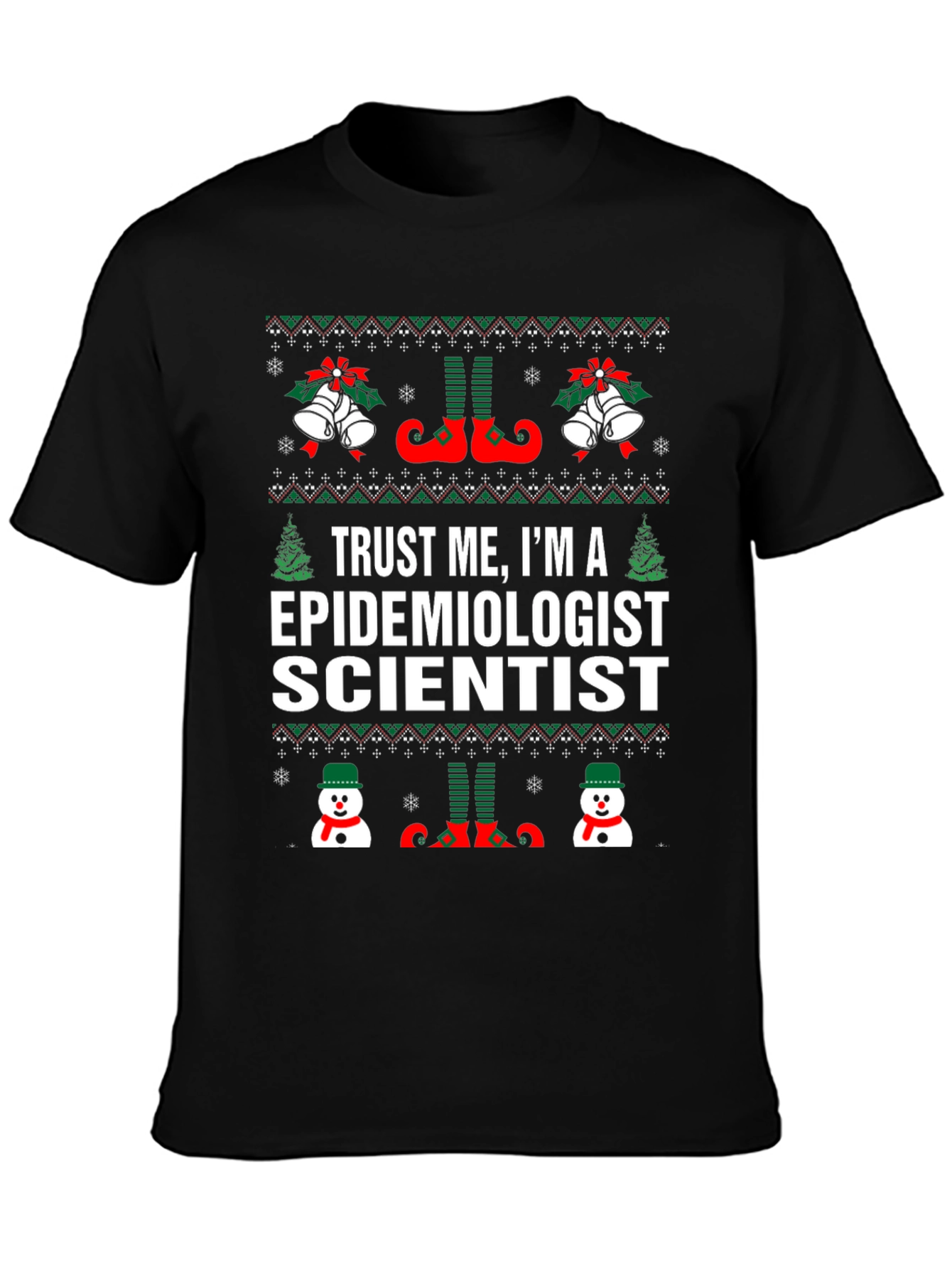 Camiseta Navideña Epidemiólogo Científico