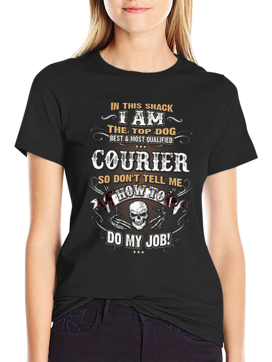 Camiseta Negra Courier: El Mejor y Más Cualificado