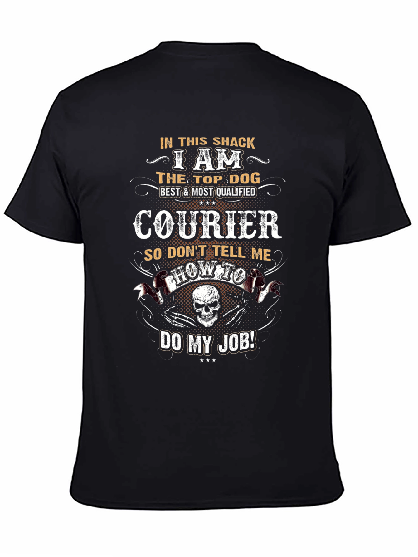 Camiseta Negra Courier: El Mejor y Más Cualificado