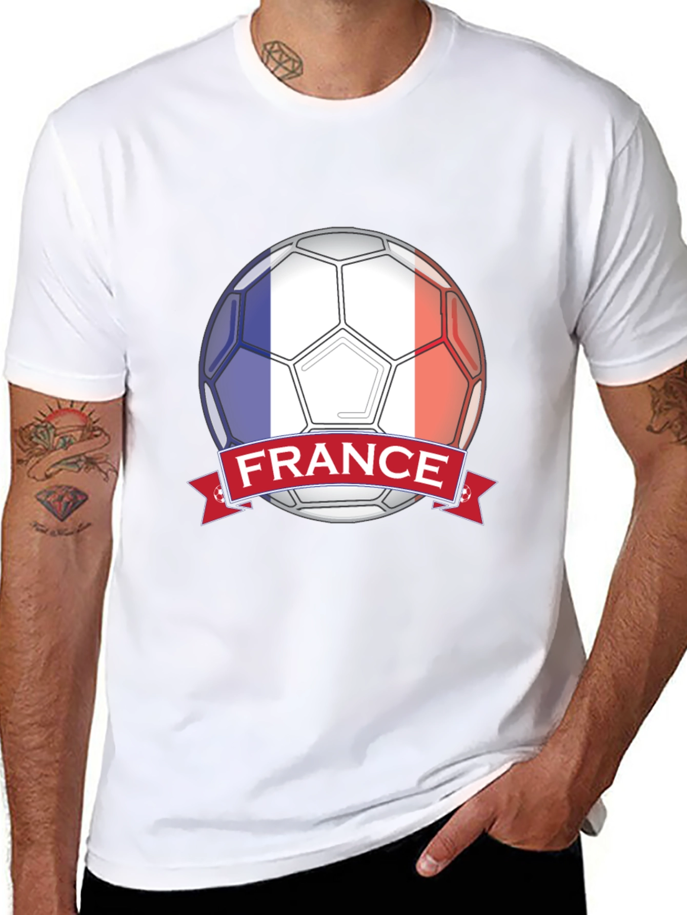 Camiseta Fútbol Francia Diseño Moderno