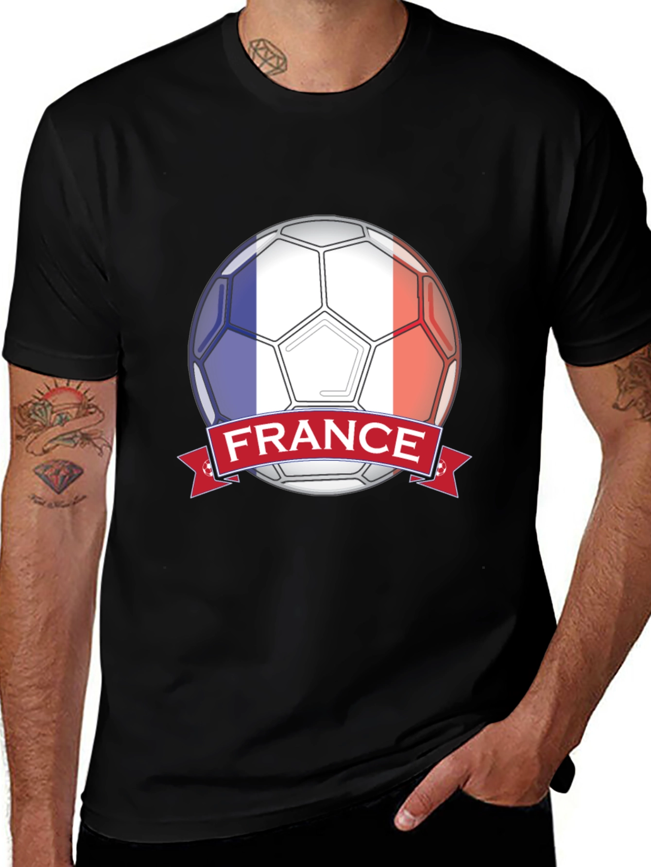 Camiseta Fútbol Francia Diseño Moderno