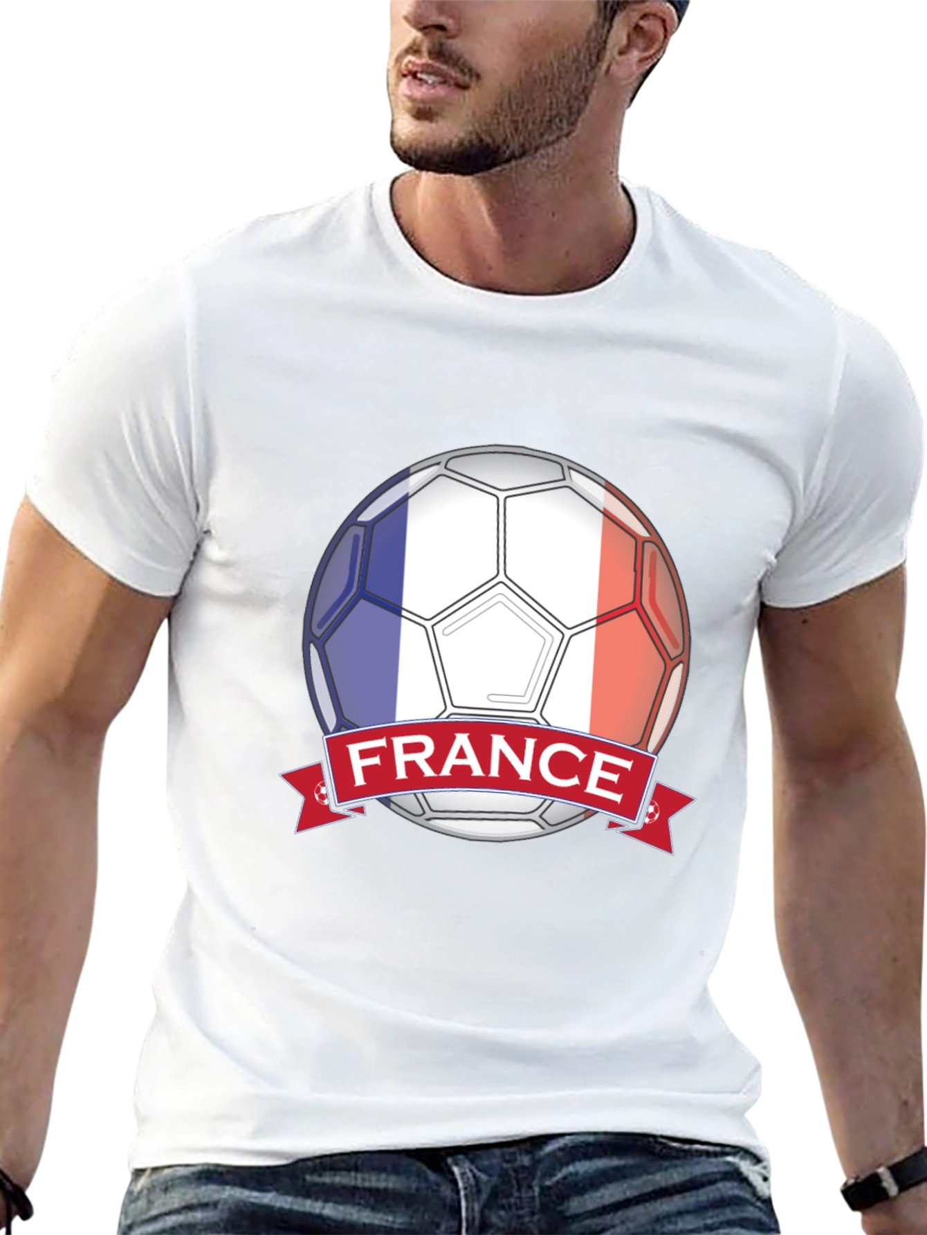 Camiseta Fútbol Francia Diseño Moderno