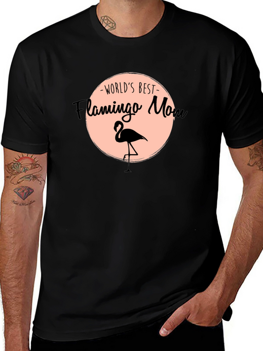 Camiseta Negra Flamenco Mamá - Regalo Día de la Madre