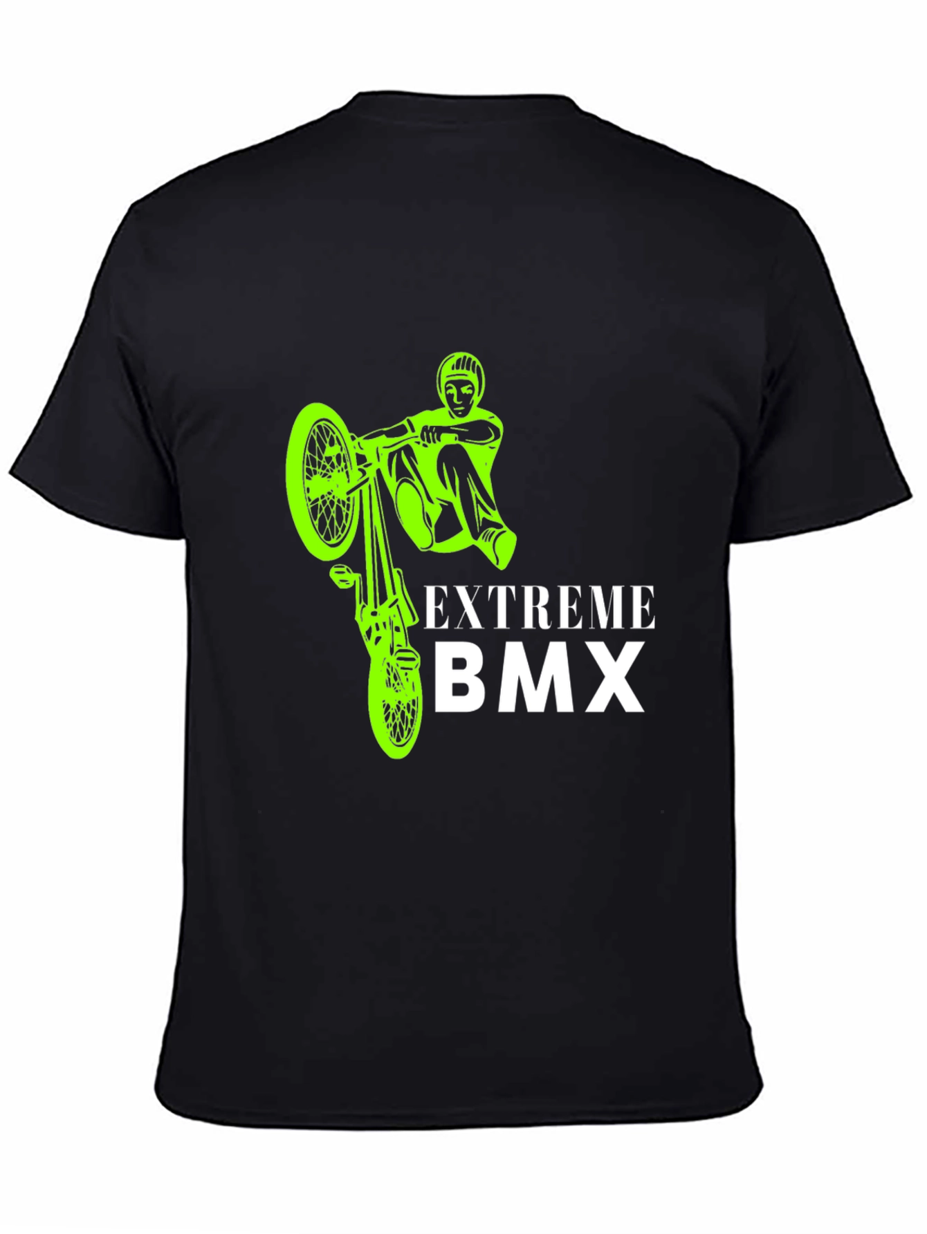 Camiseta Negra BMX Extremo para Hombre