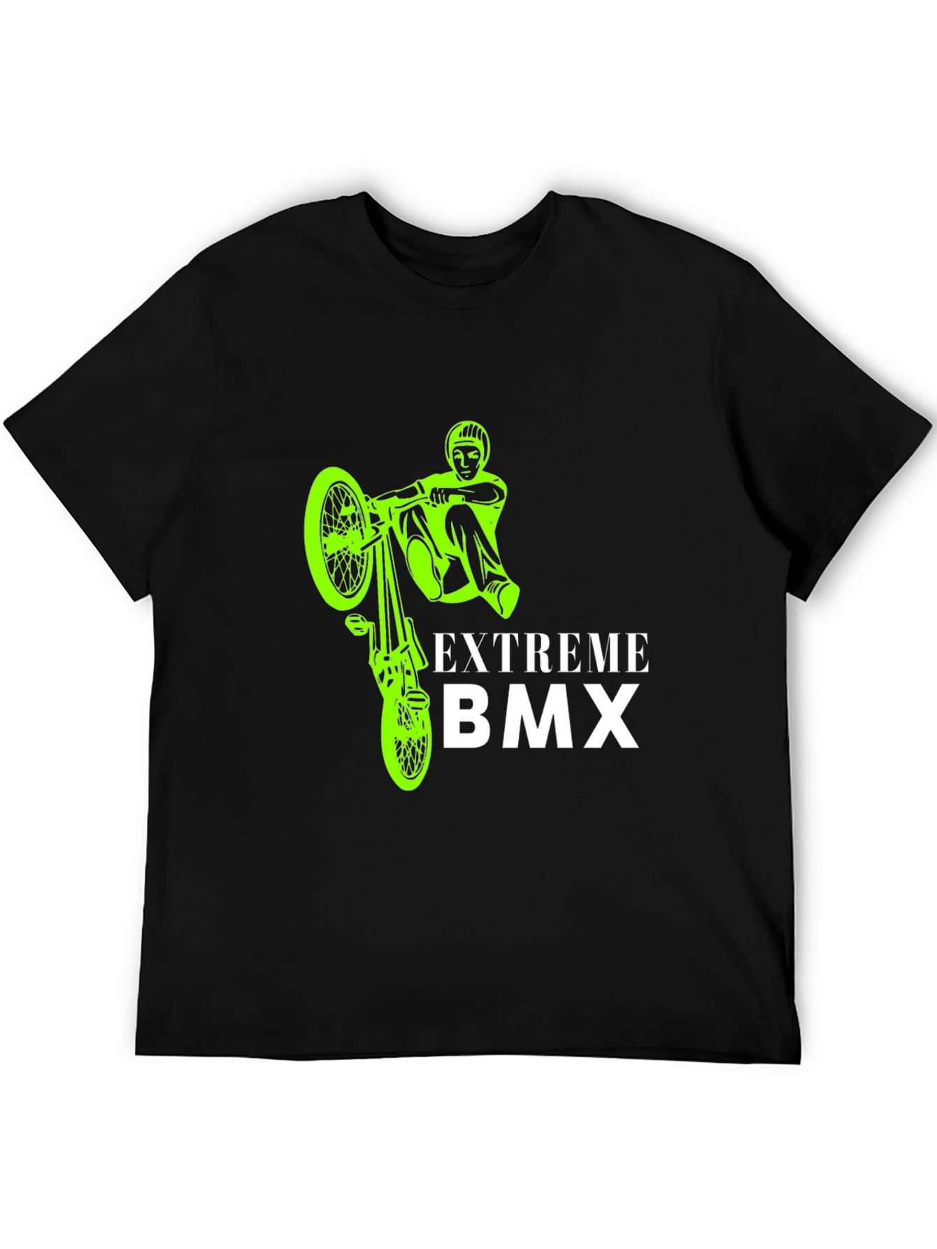 Camiseta Negra BMX Extremo para Hombre