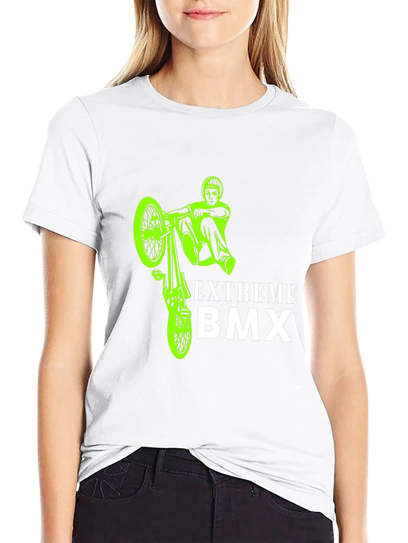 Camiseta Negra BMX Extremo para Hombre
