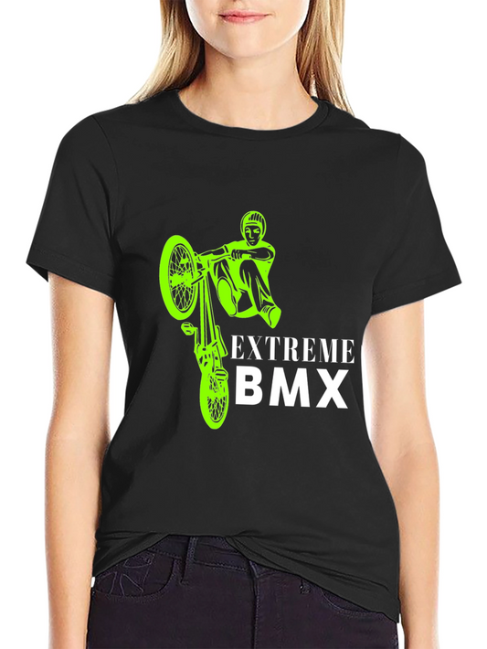 Camiseta Negra BMX Extremo para Hombre