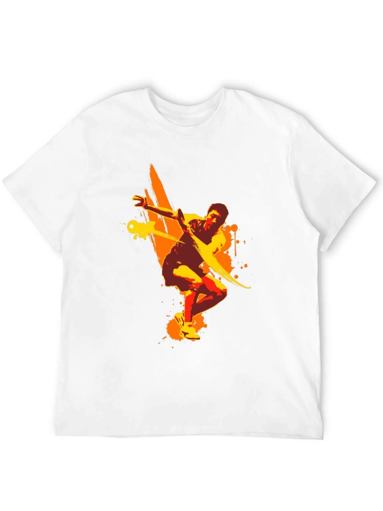 Camiseta Negra Deportiva con Diseño Abstracto