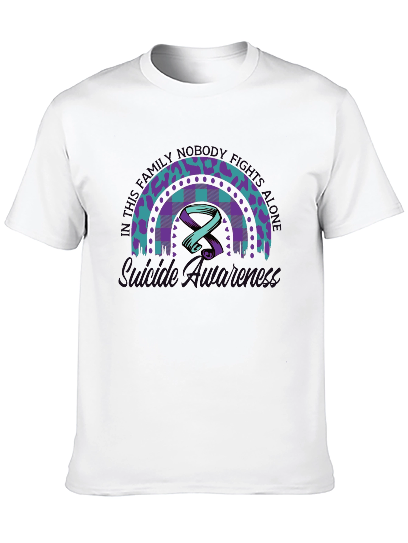 Camiseta Conciencia Salud Mental Arcoíris