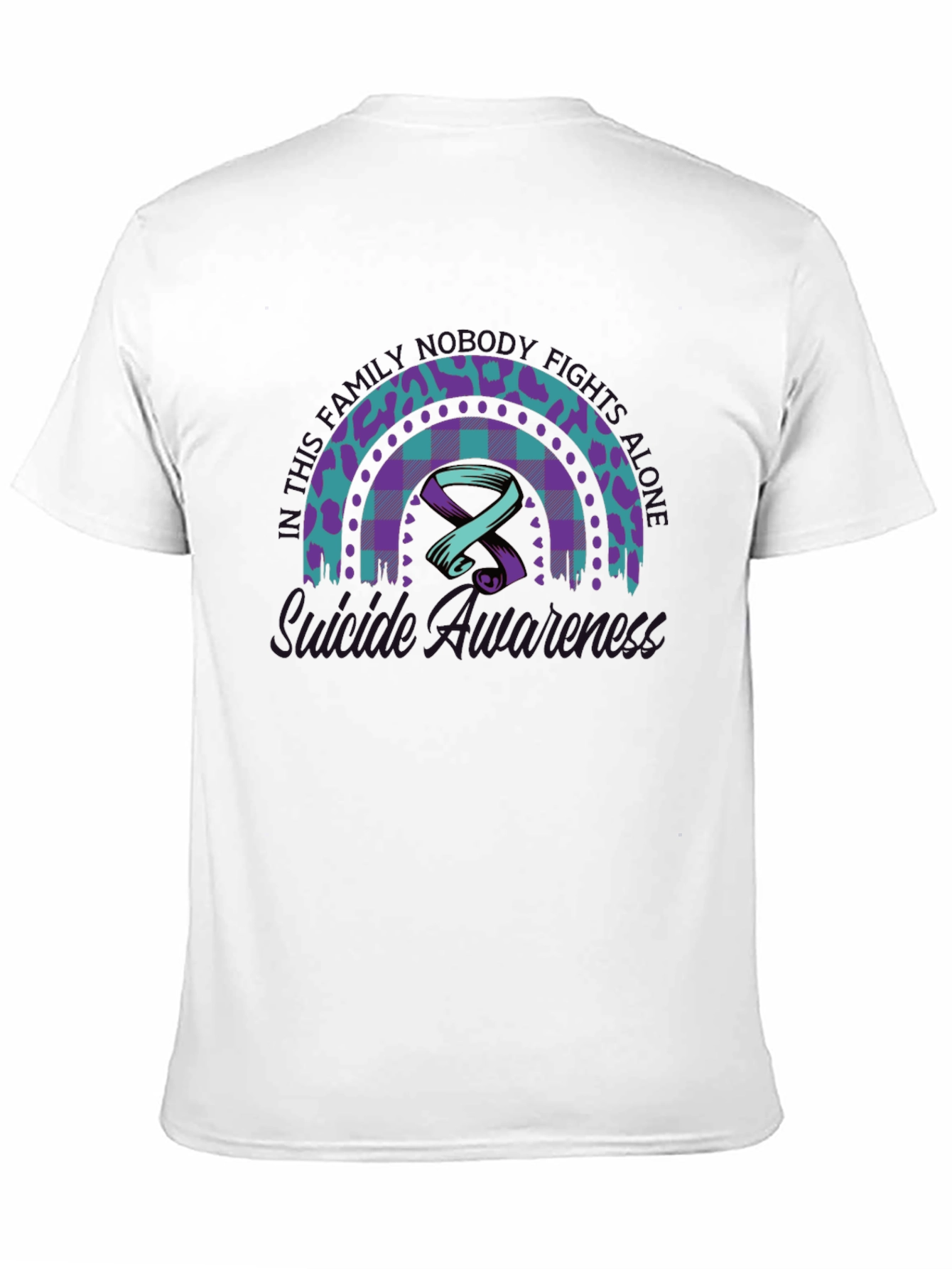Camiseta Conciencia Salud Mental Arcoíris