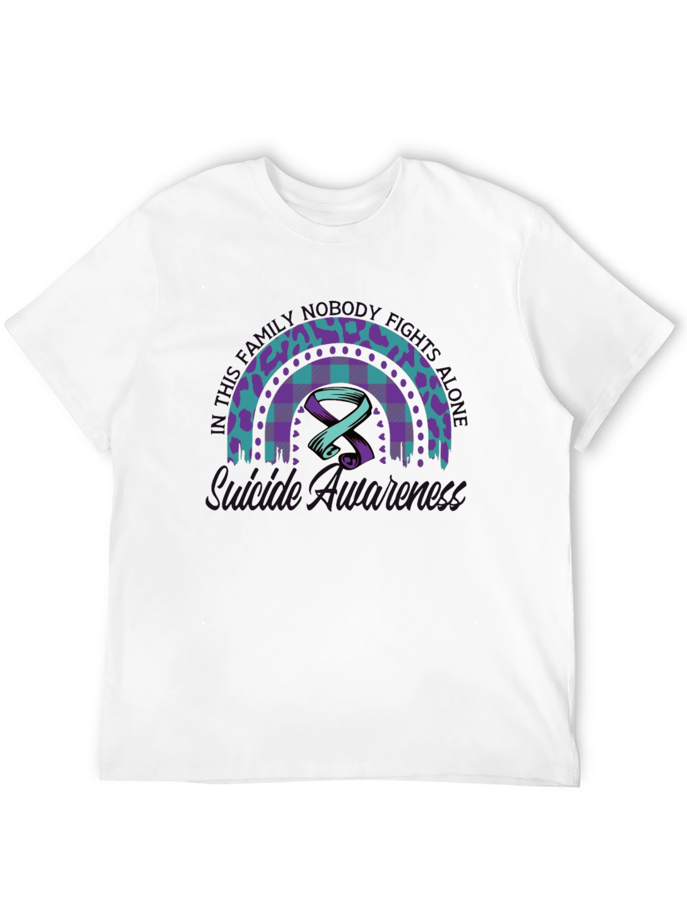 Camiseta Conciencia Salud Mental Arcoíris