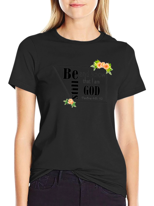Camiseta Negra Be Still and Know That I Am God