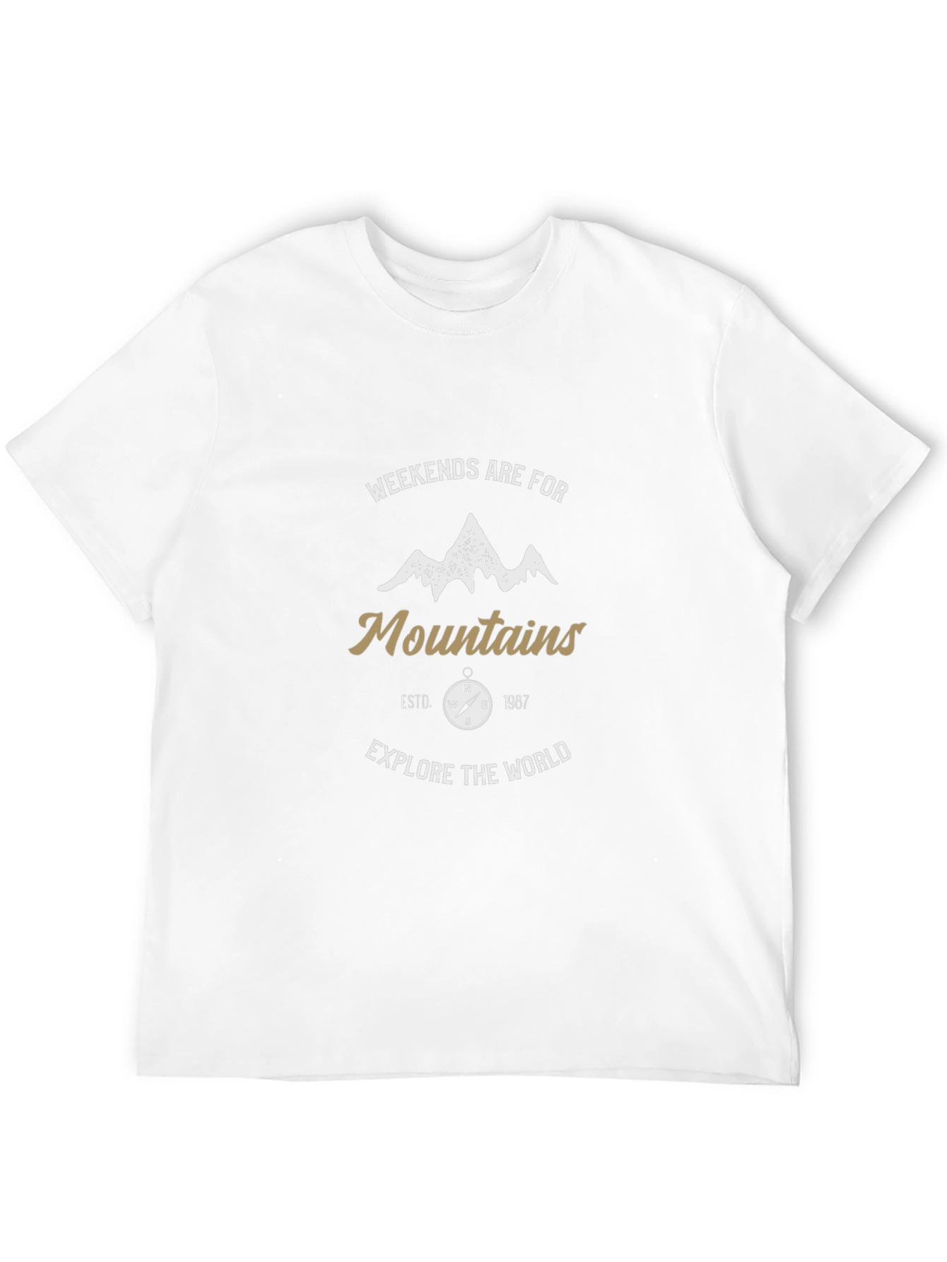 Camiseta Negra Aventura Montaña Hombre