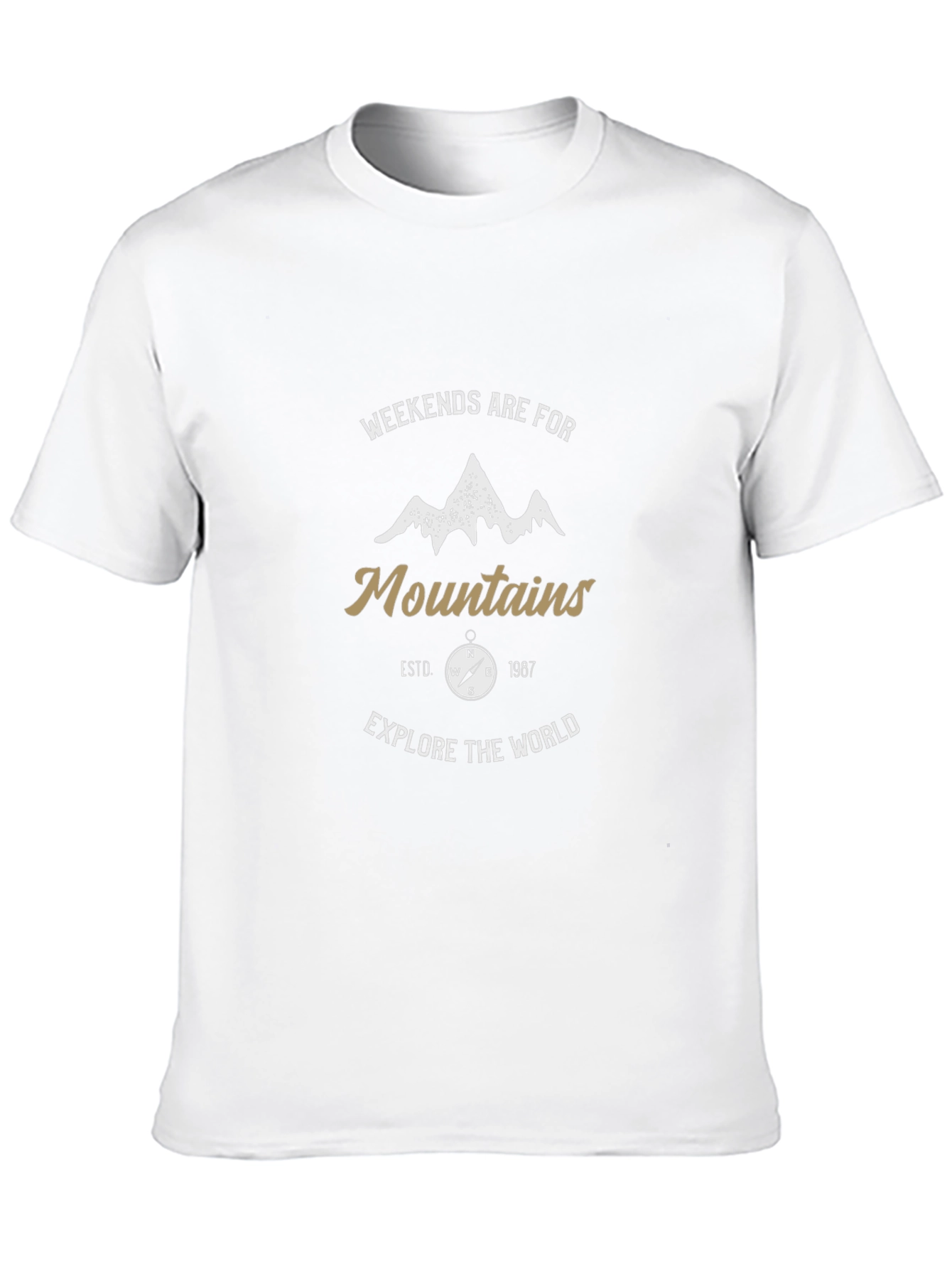 Camiseta Negra Aventura Montaña Hombre