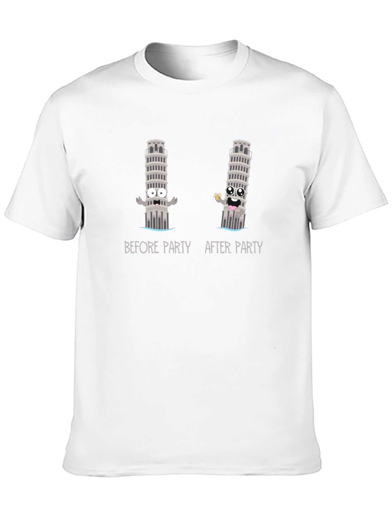 Camiseta Negra Torre Pisa Fiesta