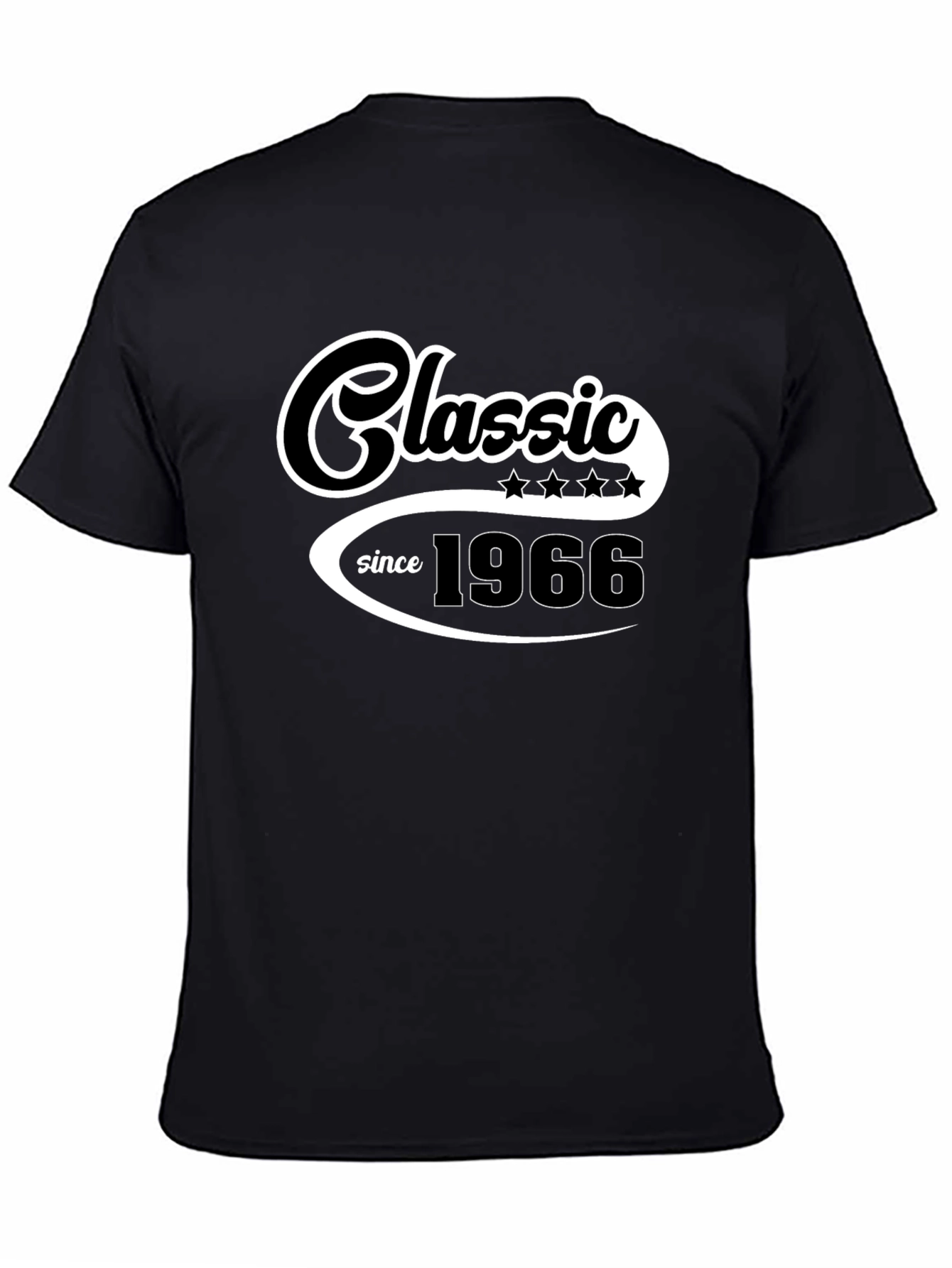 Camiseta Clásica Desde 1966 Negra para Hombre