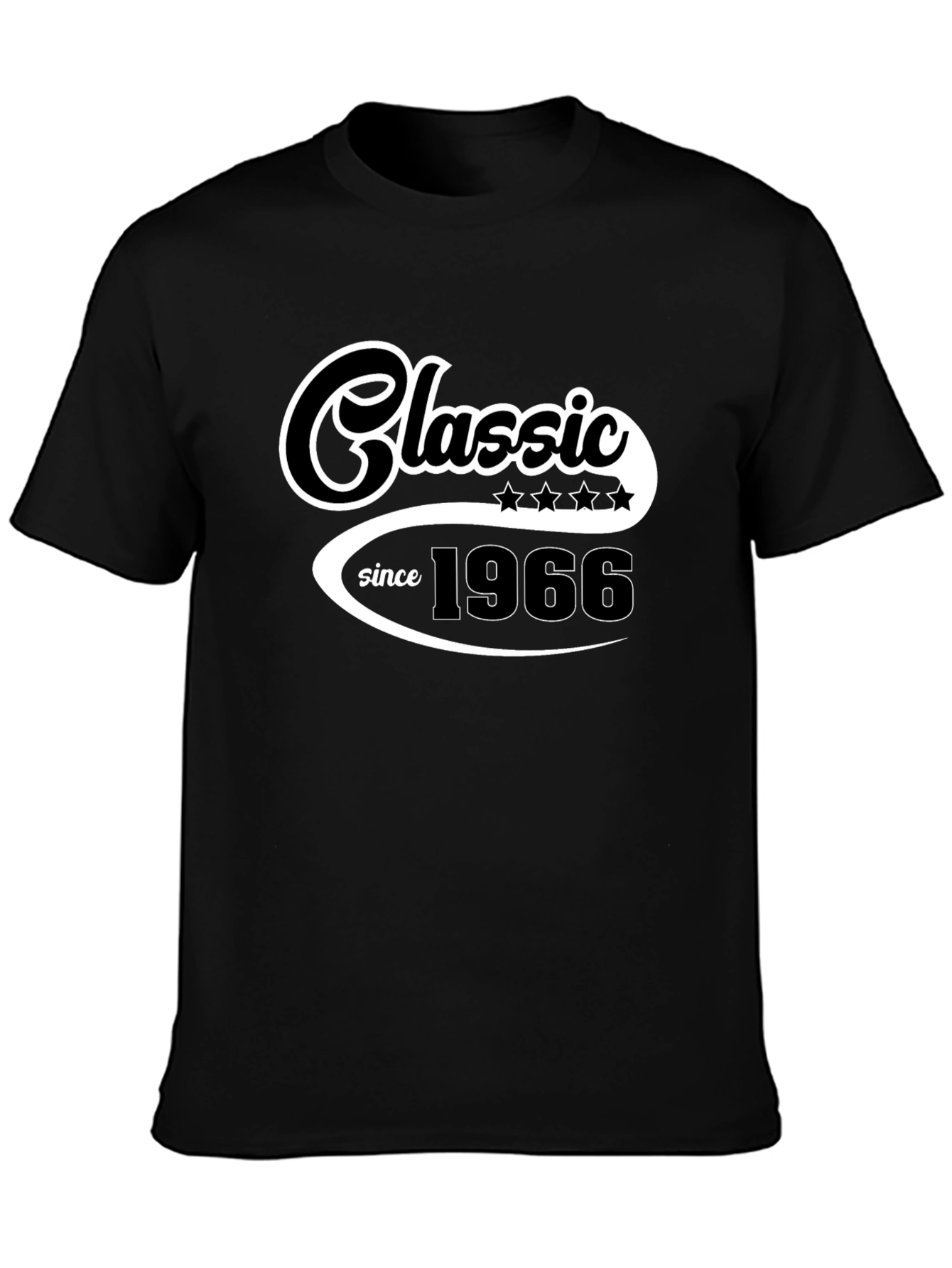 Camiseta Clásica Desde 1966 Negra para Hombre