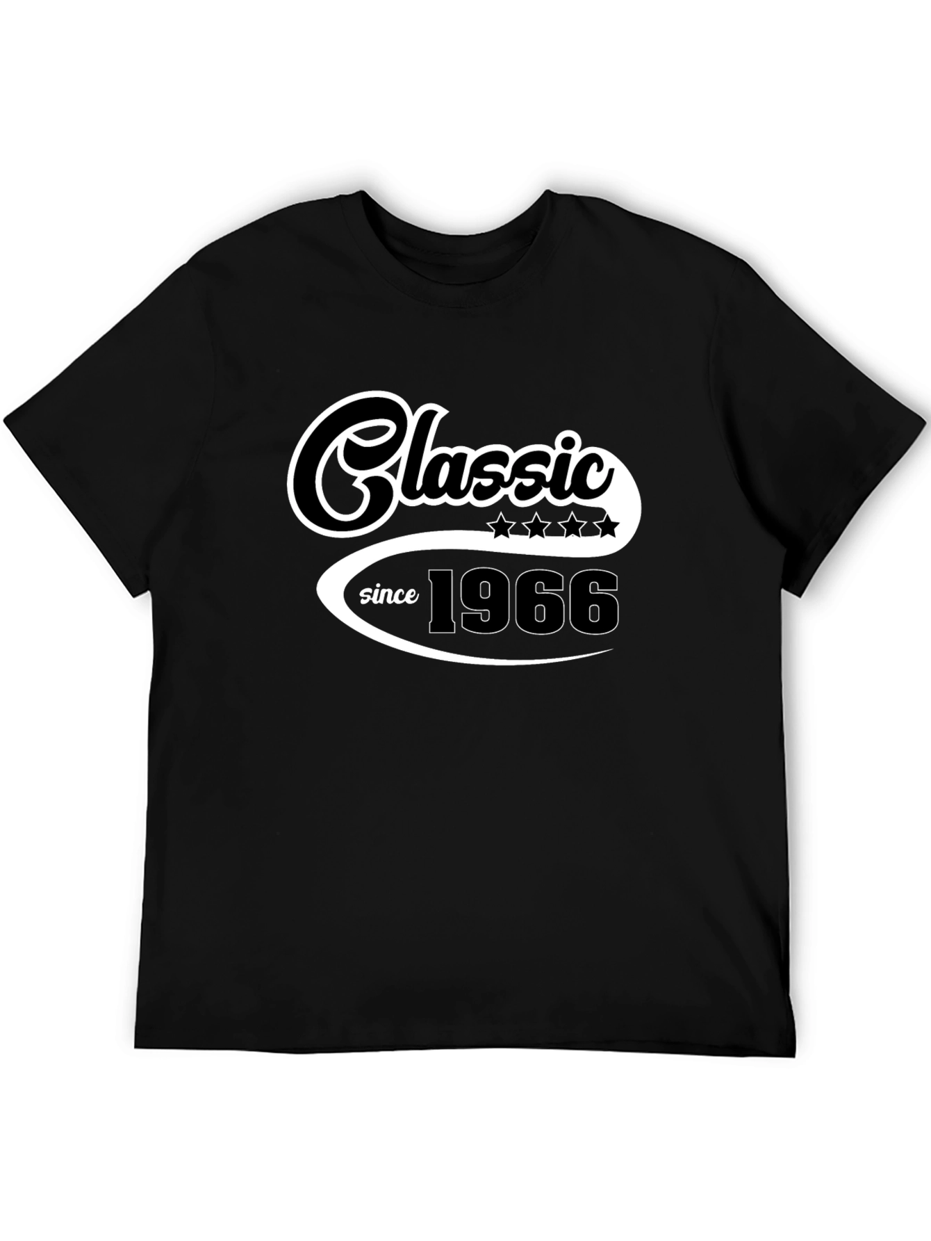 Camiseta Clásica Desde 1966 Negra para Hombre