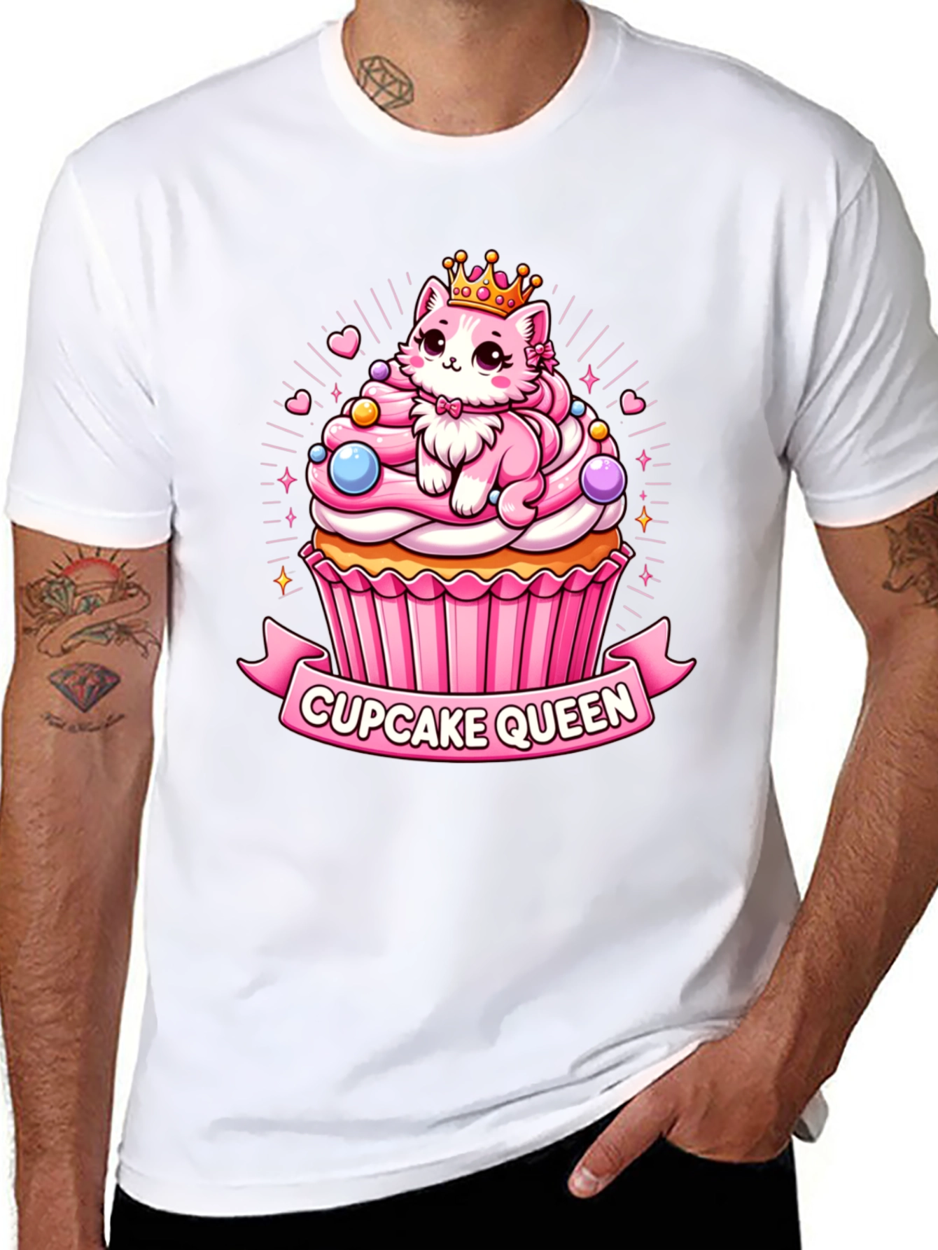 Camiseta Negra Cupcake Queen