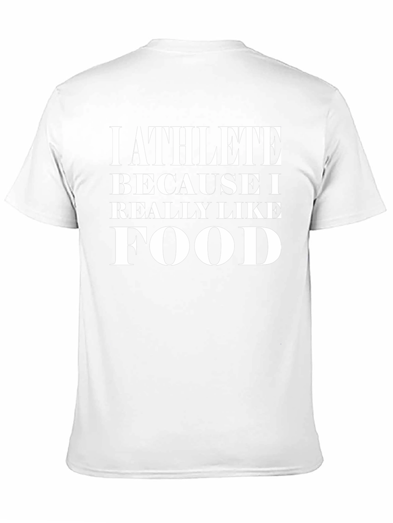 Camiseta Negra: Atleta Porque Amo la Comida