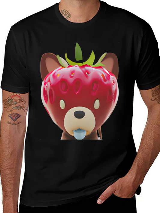 Camiseta Oso Fresa Divertida