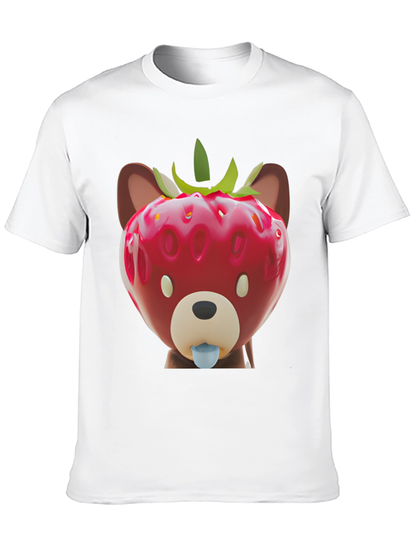 Camiseta Oso Fresa Divertida
