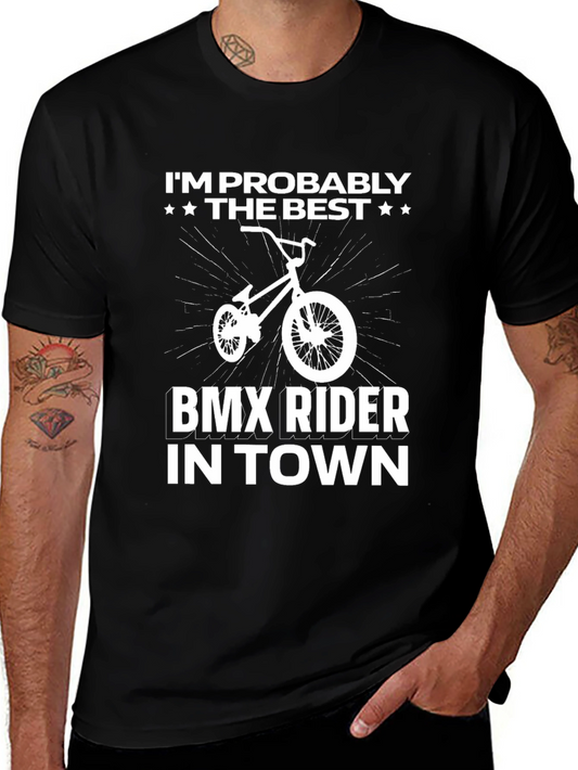 Camiseta Negra BMX Rider - El Mejor en la Ciudad