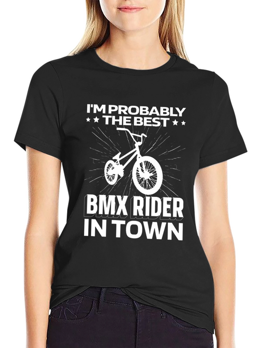 Camiseta Negra BMX Rider - El Mejor en la Ciudad