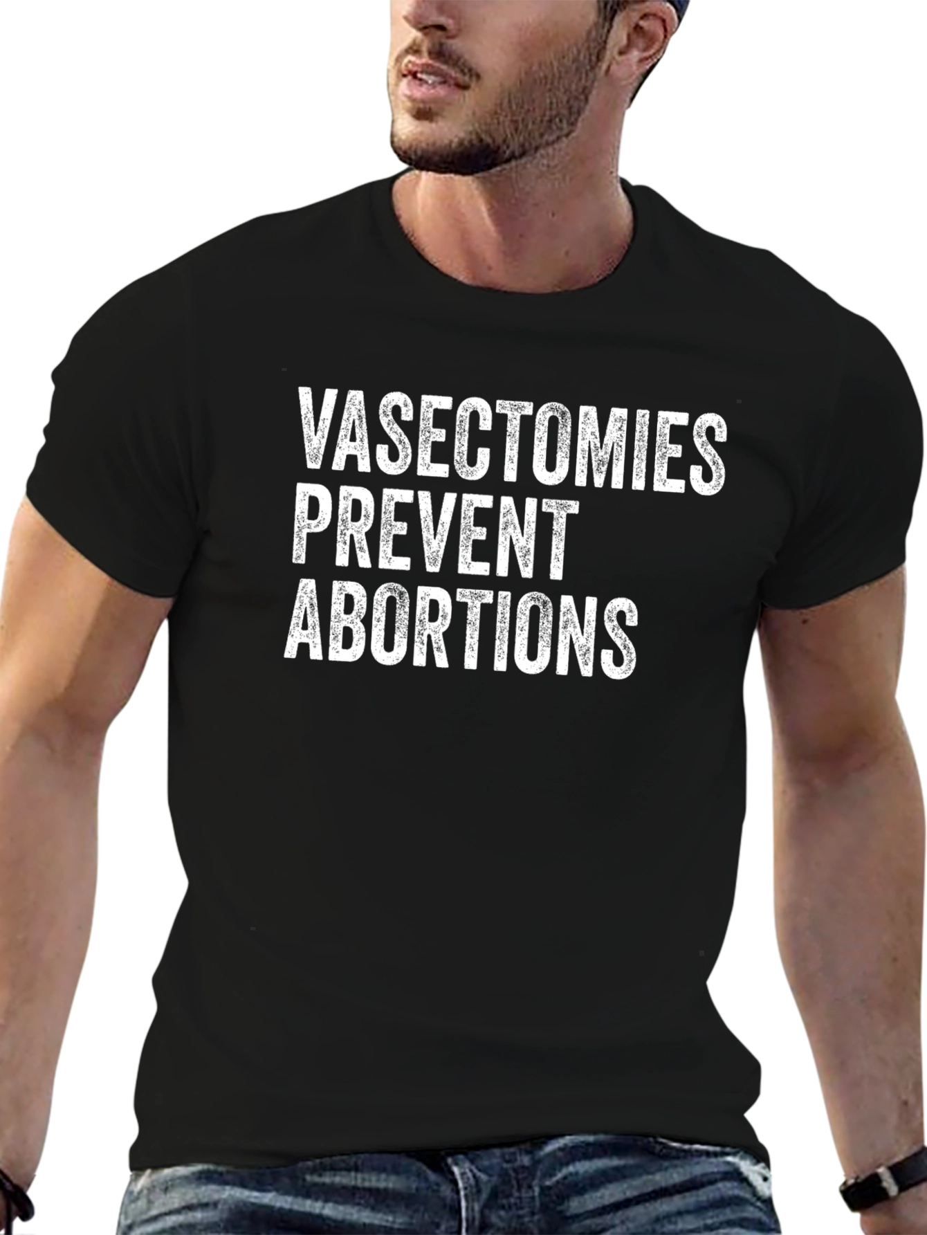 Camiseta con Mensaje: Vasectomías y Abortos