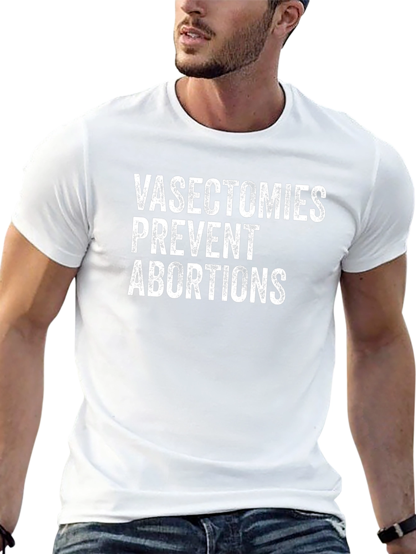 Camiseta con Mensaje: Vasectomías y Abortos