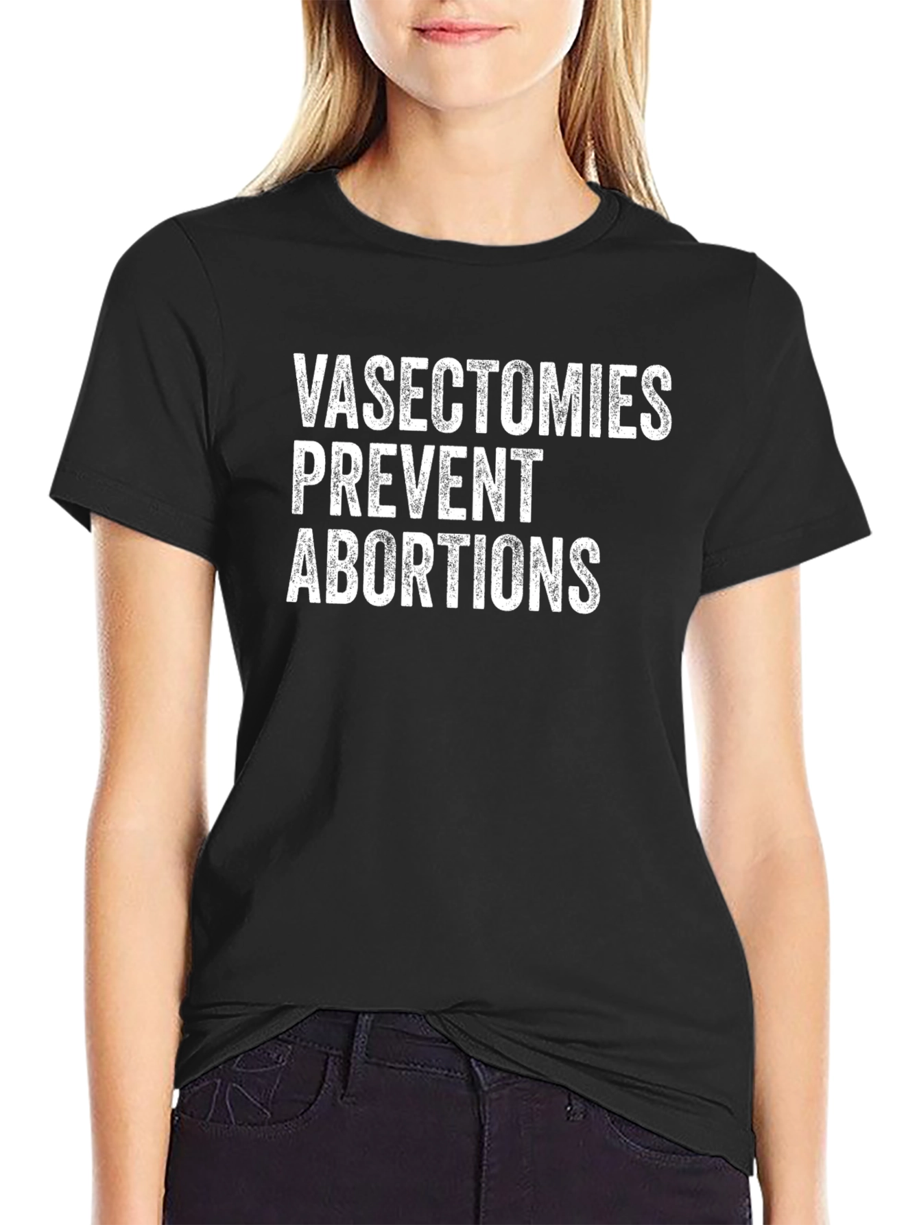 Camiseta con Mensaje: Vasectomías y Abortos