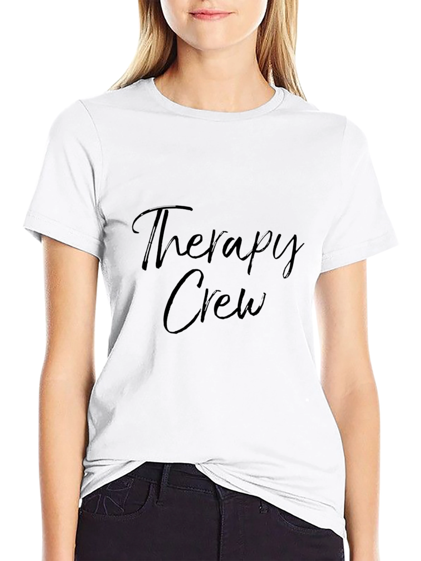 Camiseta Negra Therapy Crew para Hombre