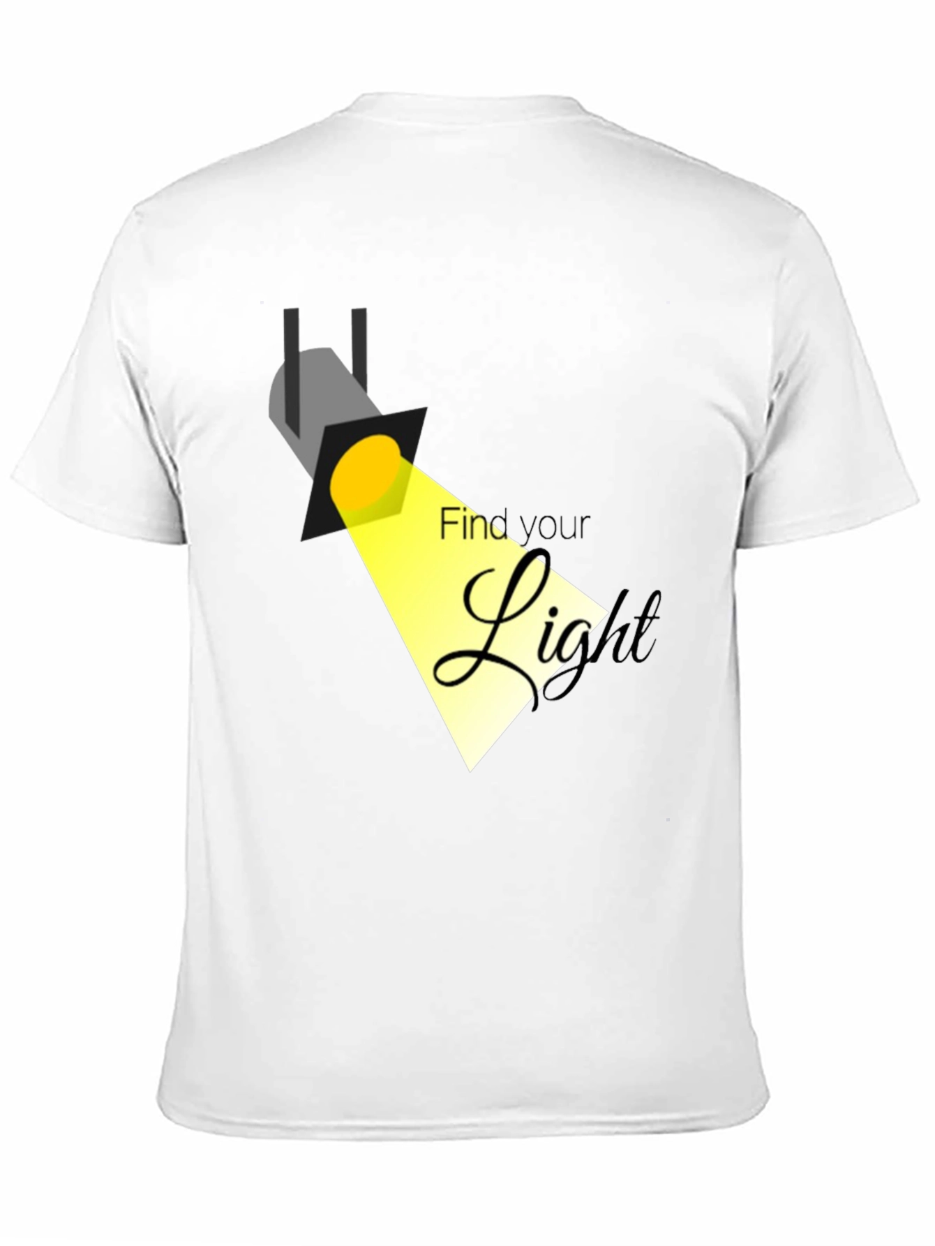 Camiseta Negra con Diseño Encuentra Tu Luz