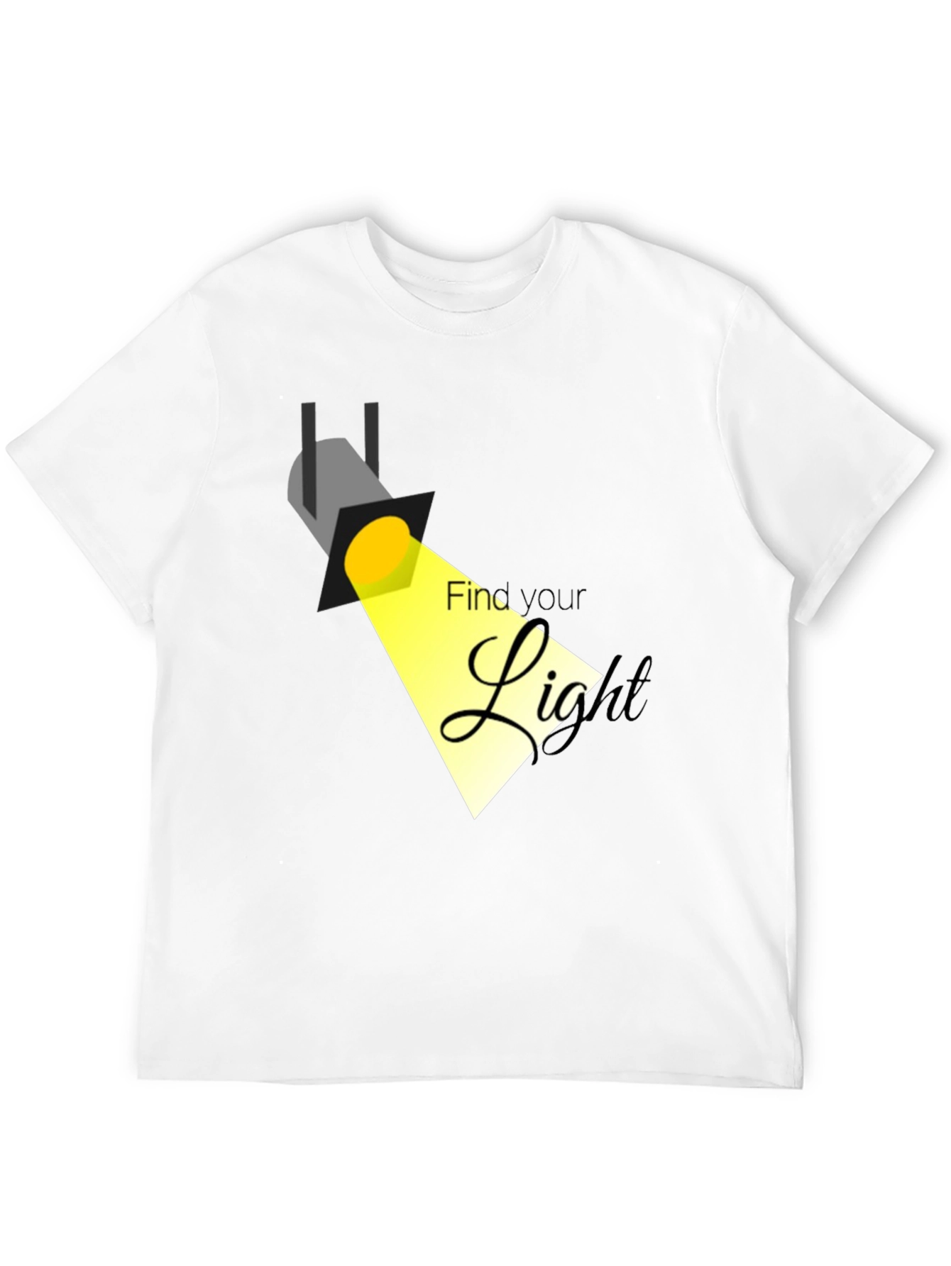 Camiseta Negra con Diseño Encuentra Tu Luz