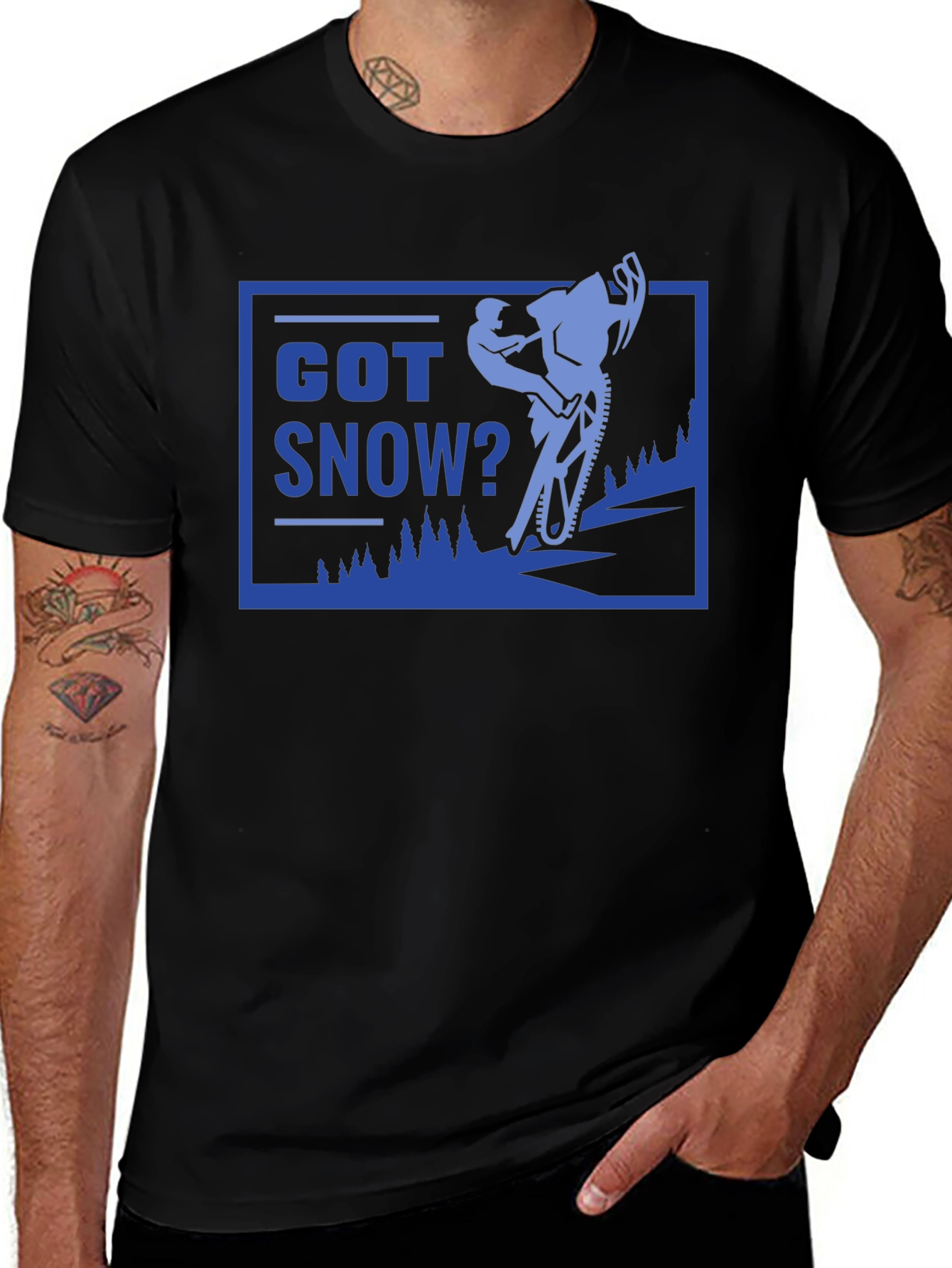 Camiseta Negra Got Snow? - Para Amantes del Invierno