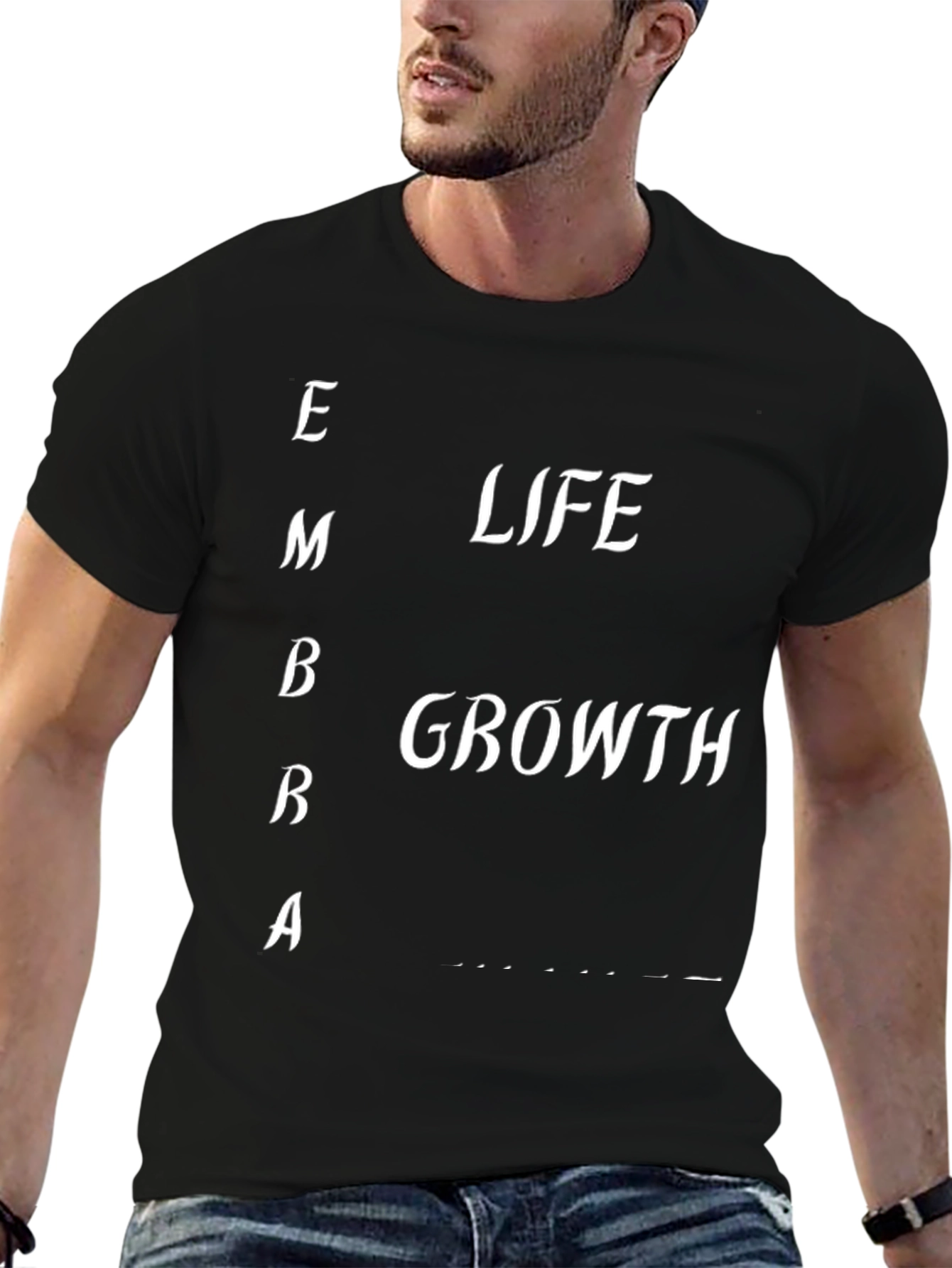 Camiseta Negra: Éxito Vida Crecimiento