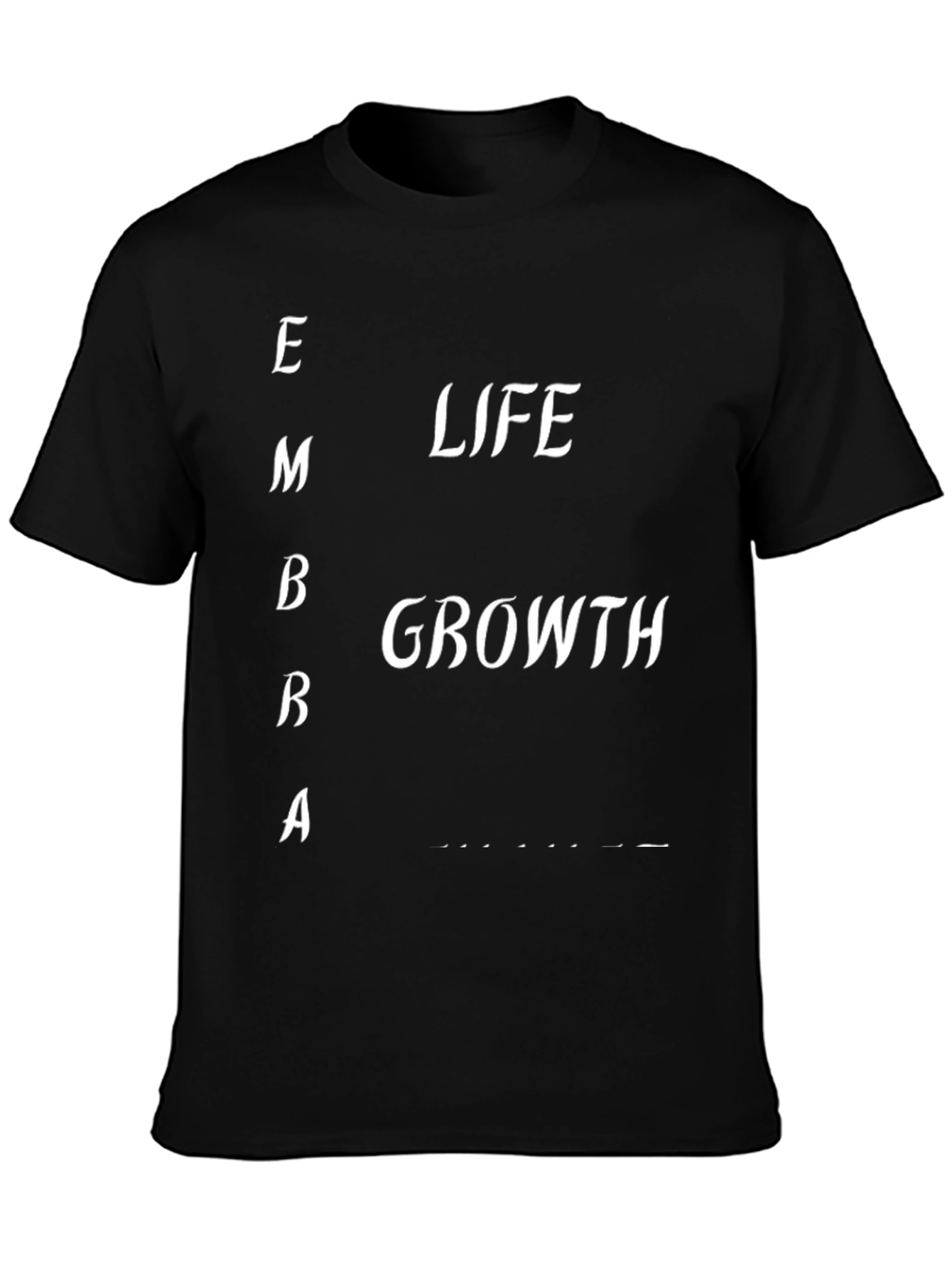 Camiseta Negra: Éxito Vida Crecimiento