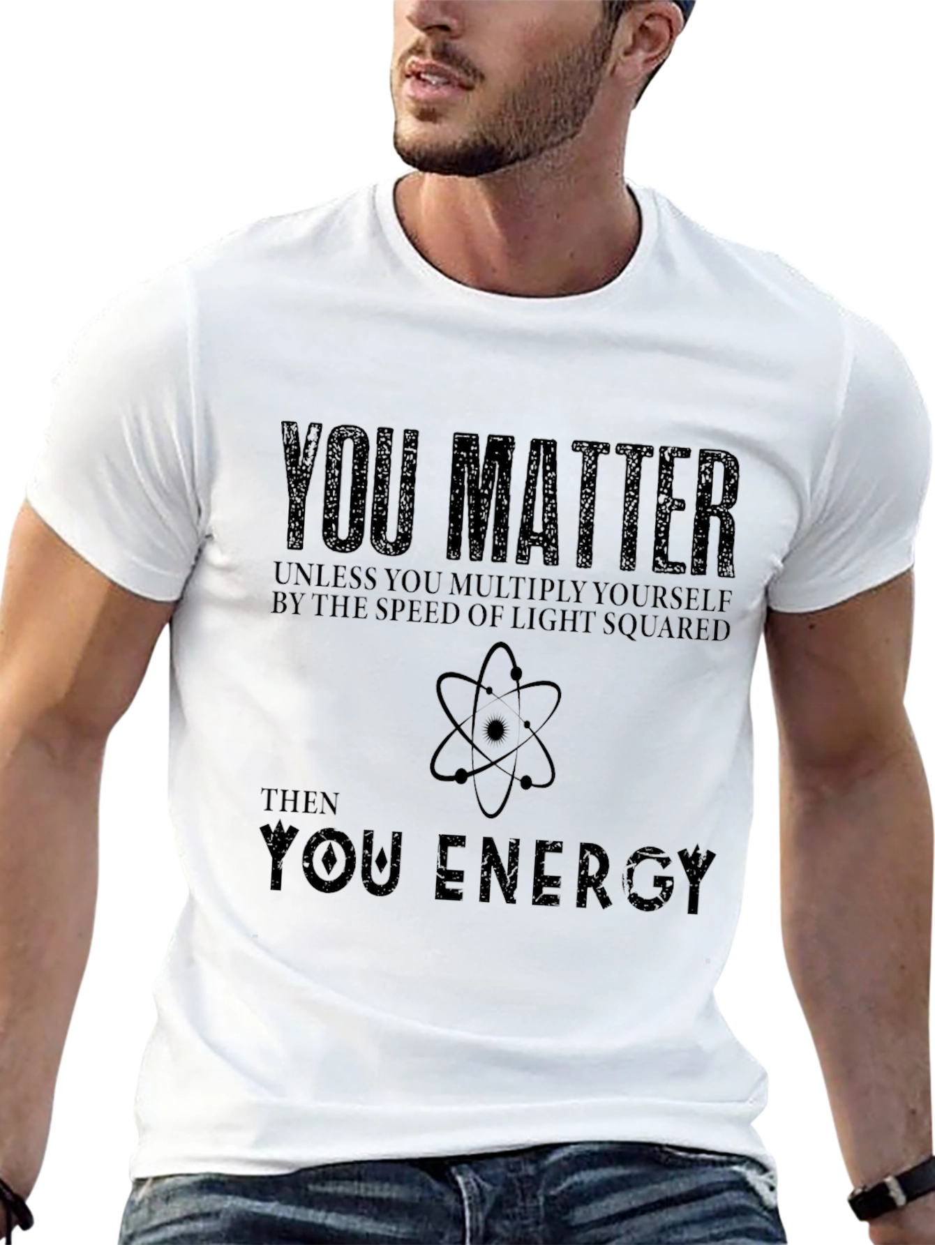 Camiseta Negra con Frase Científica You Matter