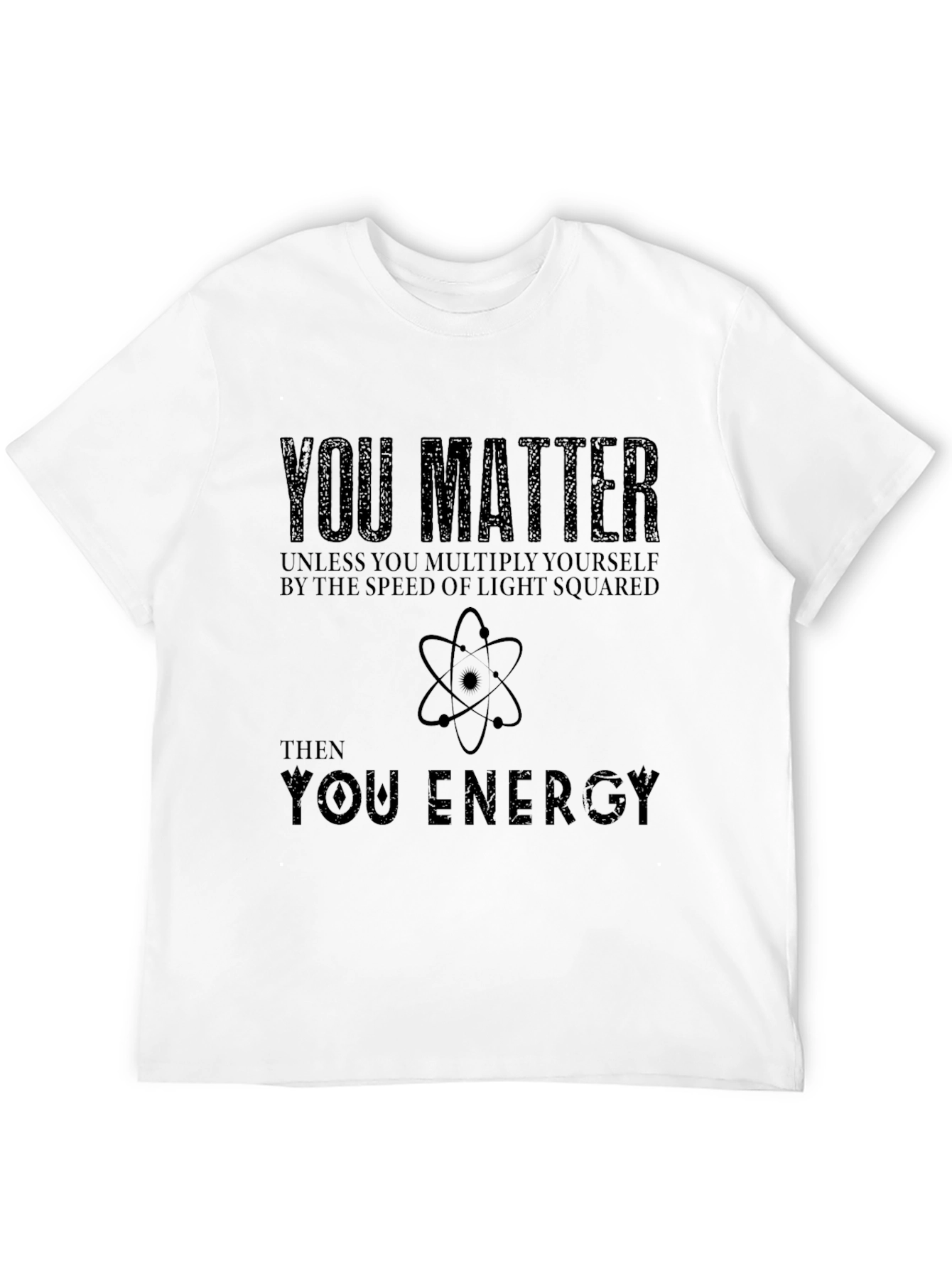 Camiseta Negra con Frase Científica You Matter