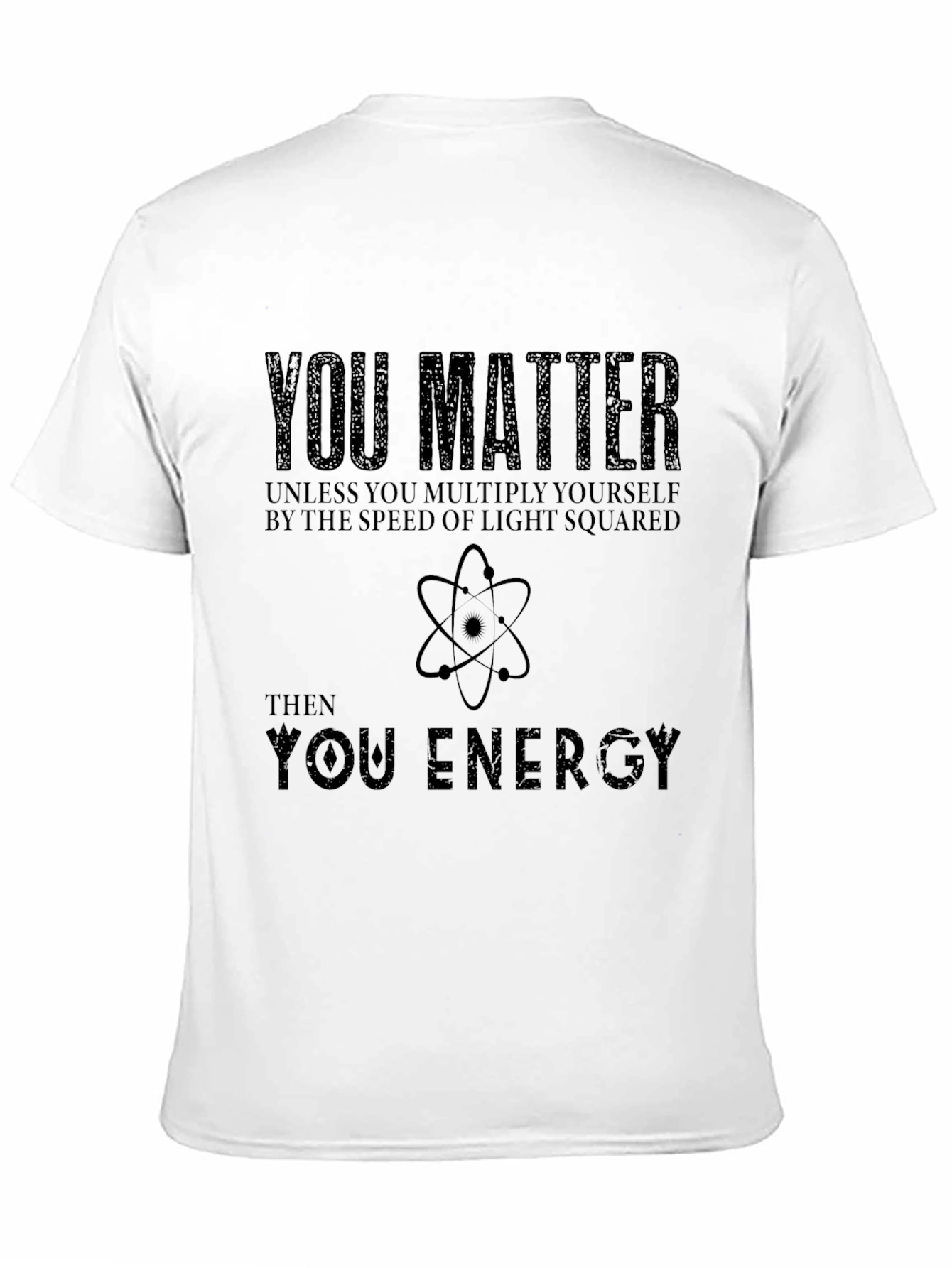 Camiseta Negra con Frase Científica You Matter