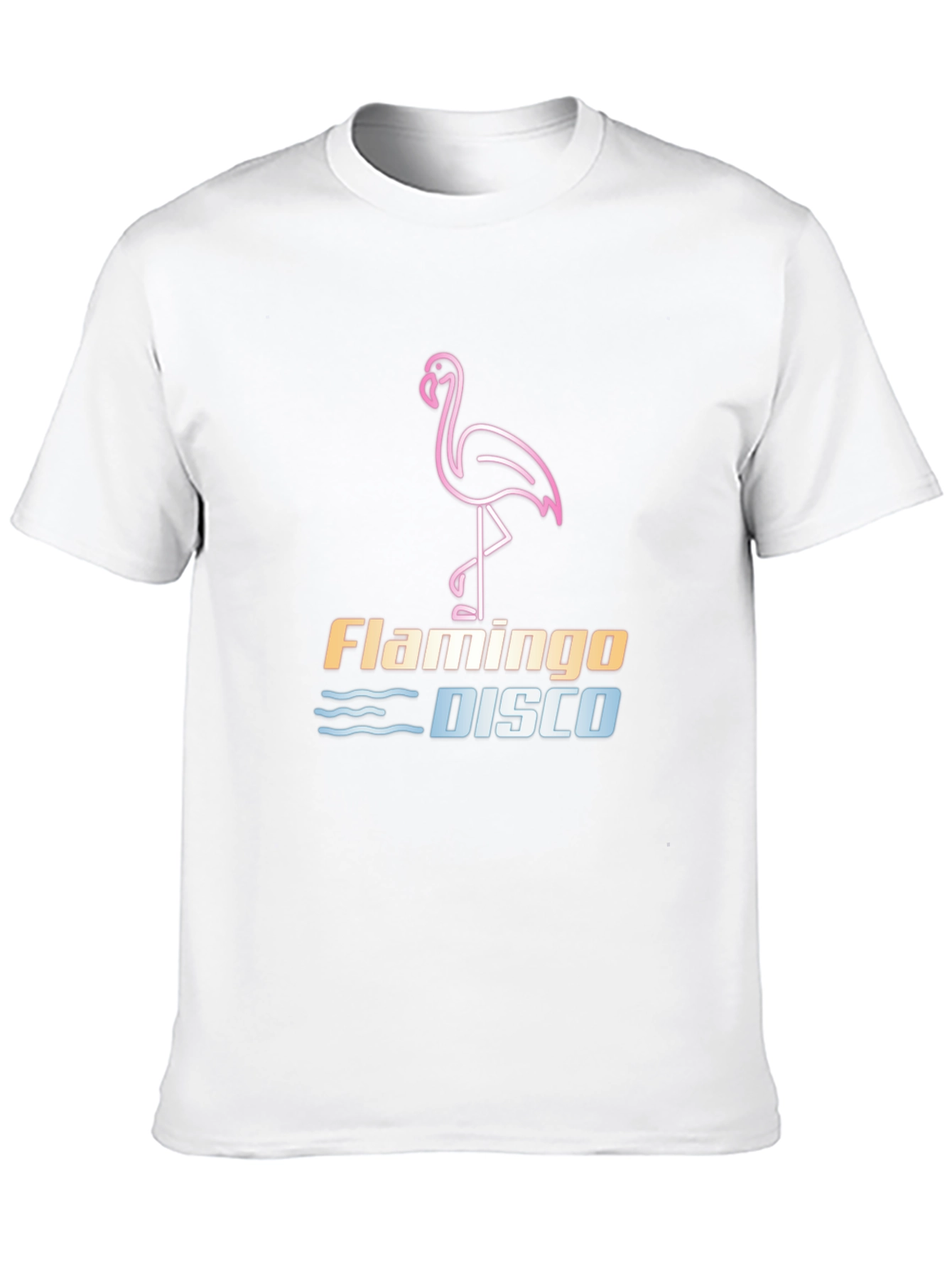Camiseta Negra Flamingo Disco