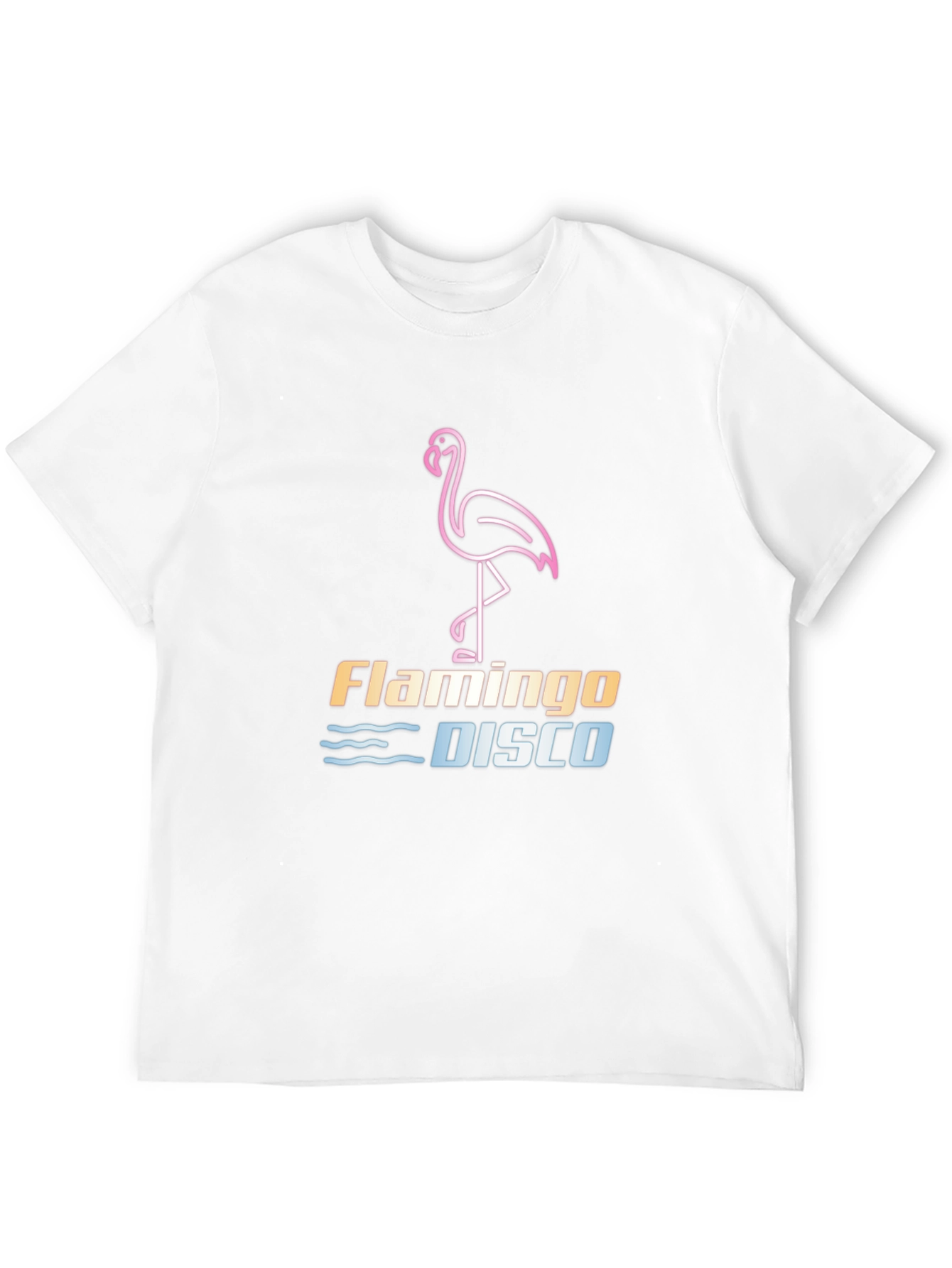 Camiseta Negra Flamingo Disco
