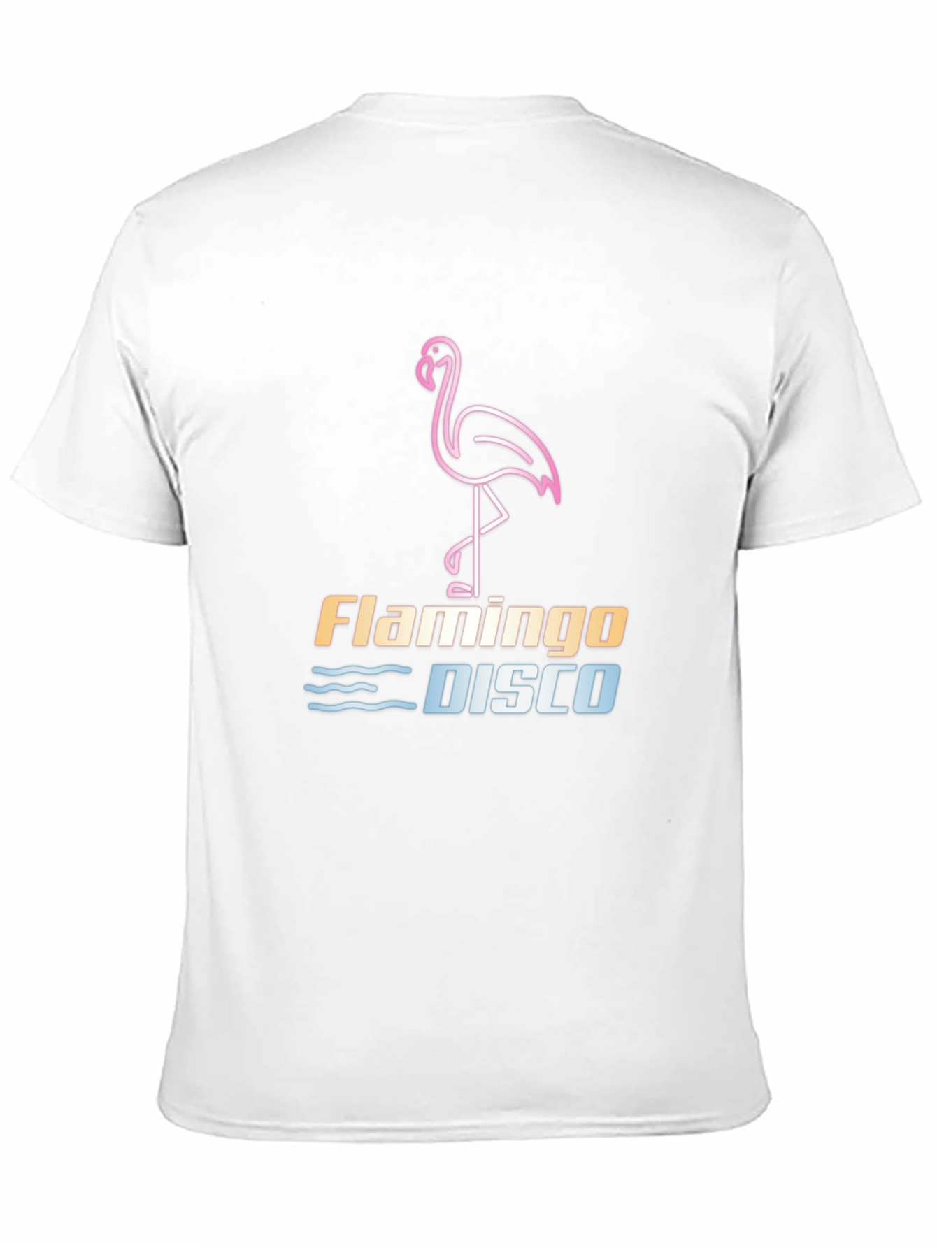 Camiseta Negra Flamingo Disco