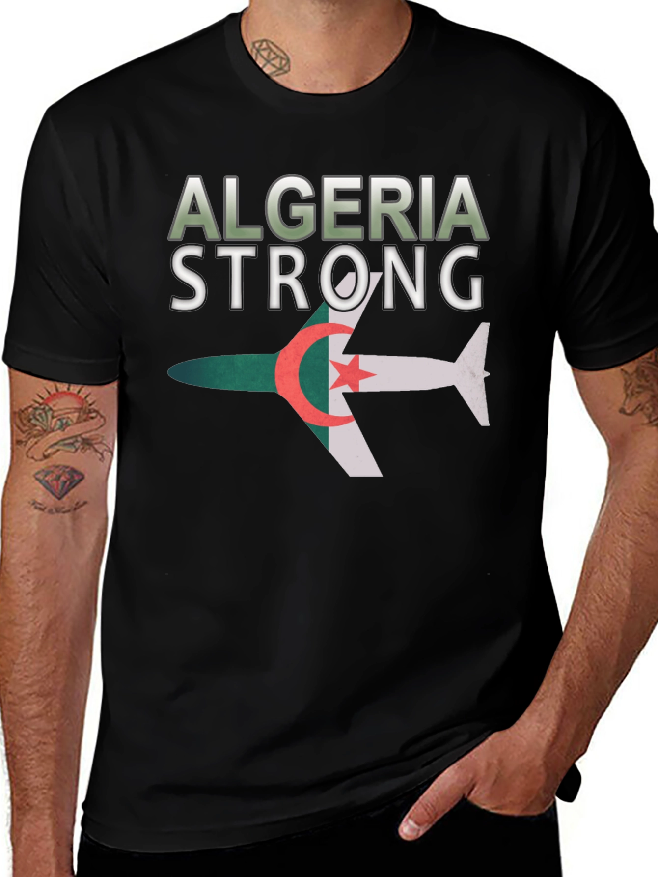 Camiseta Argelia Strong - Diseño Patriótico