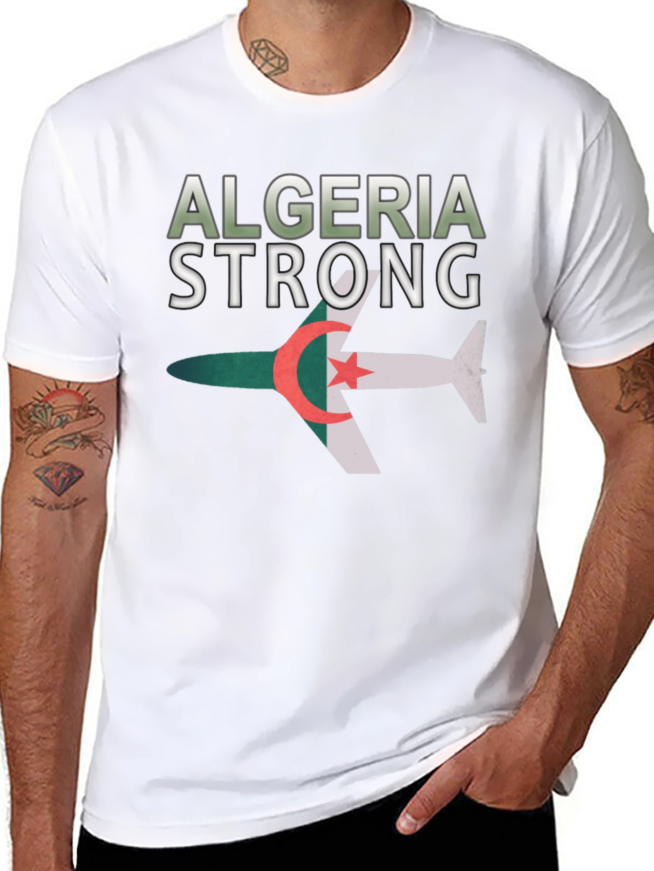 Camiseta Argelia Strong - Diseño Patriótico