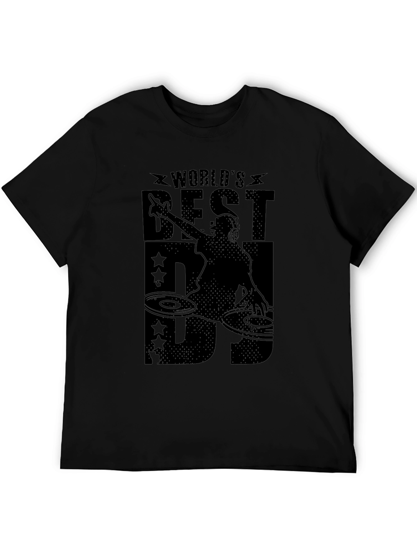 Camiseta Negra DJ - El Mejor del Mundo