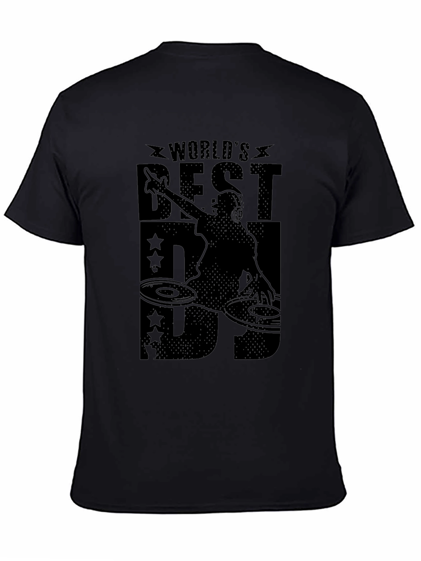 Camiseta Negra DJ - El Mejor del Mundo