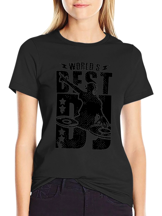 Camiseta Negra DJ - El Mejor del Mundo